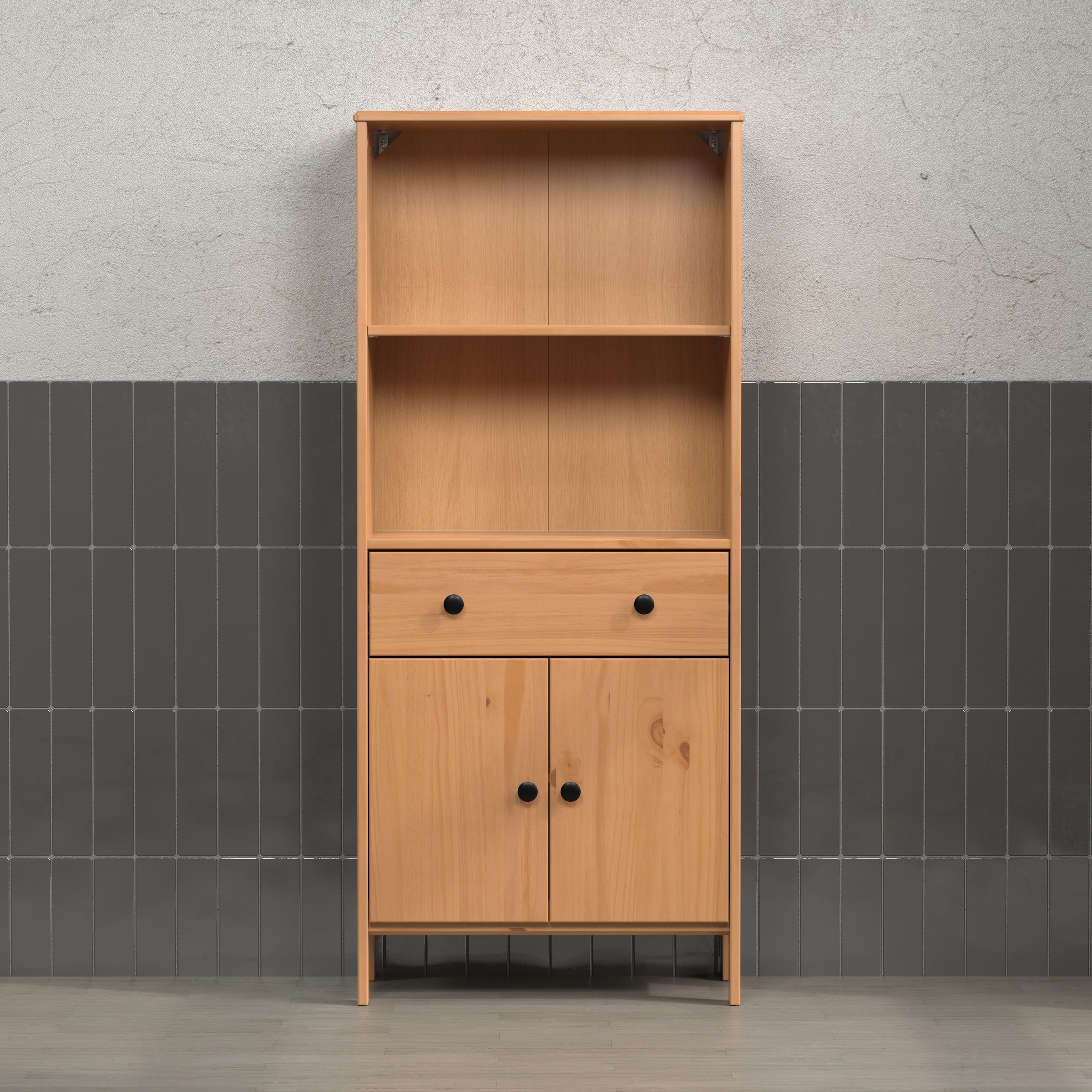 welltime Midischrank "Kall" 1 Stk. tlg. Breites Badregal aus Kiefer-Massivh günstig online kaufen