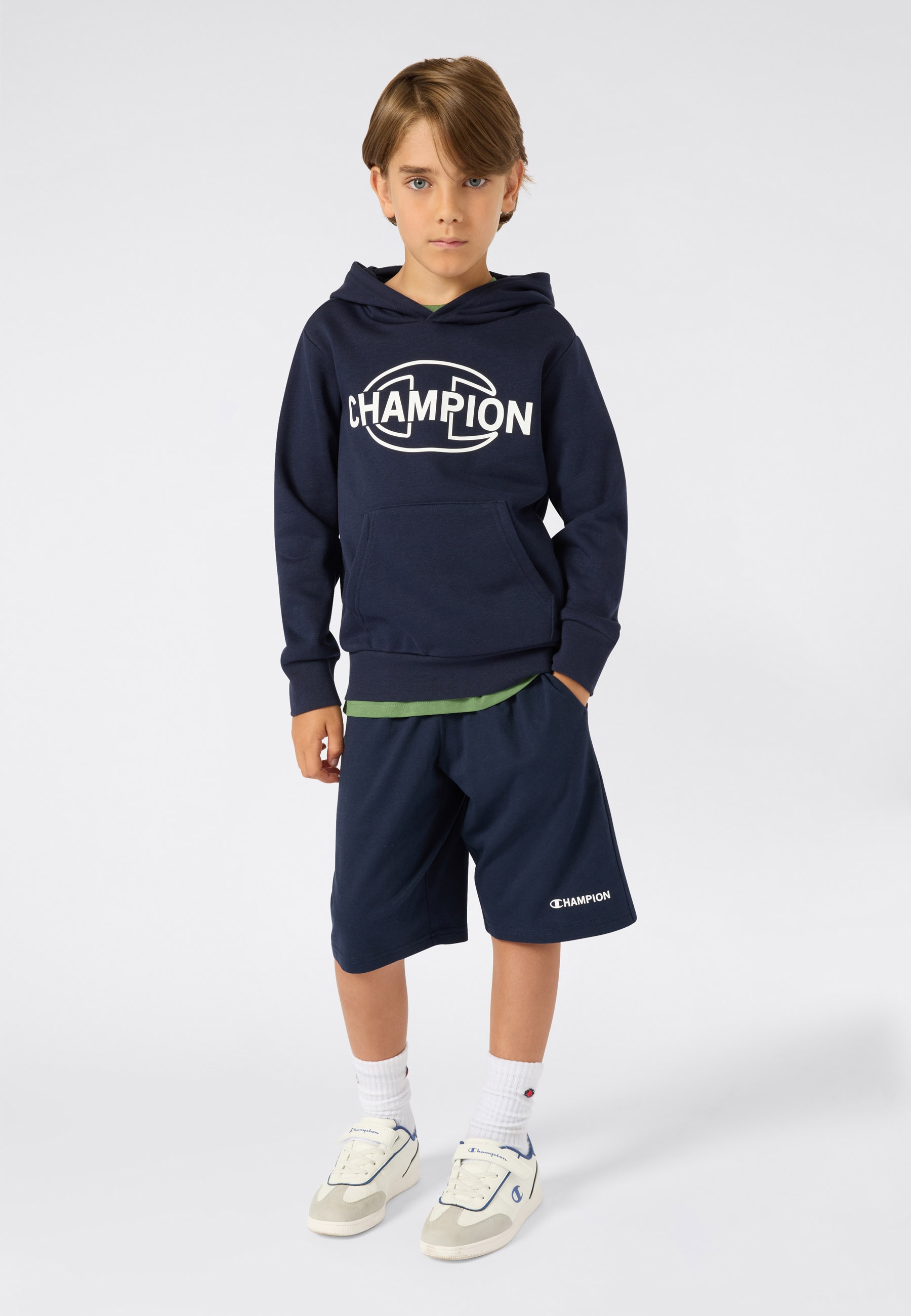 Champion »SPORTWEAR HOODIE Standard Fit«, für Kinder und Jugendliche, mit sportlichem Stil, Langarmdesign
