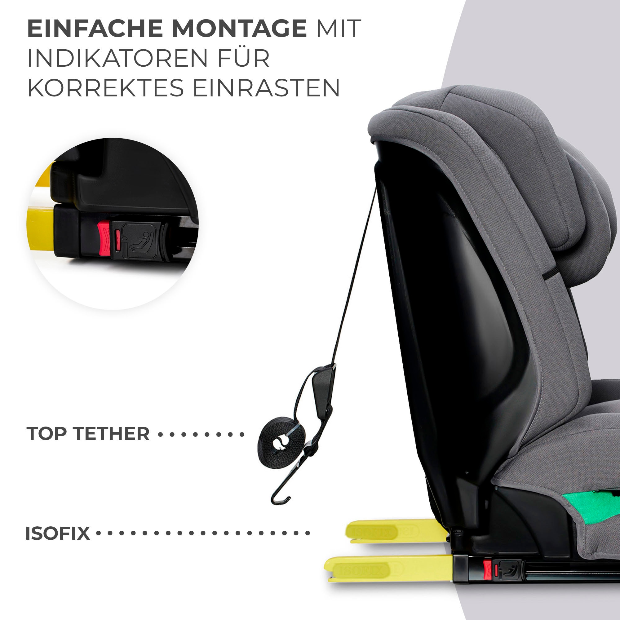 Kinderkraft Autokindersitz »SAFETY FIX 2 i-Size«, mit herausnehmbarem modularen Einsatz