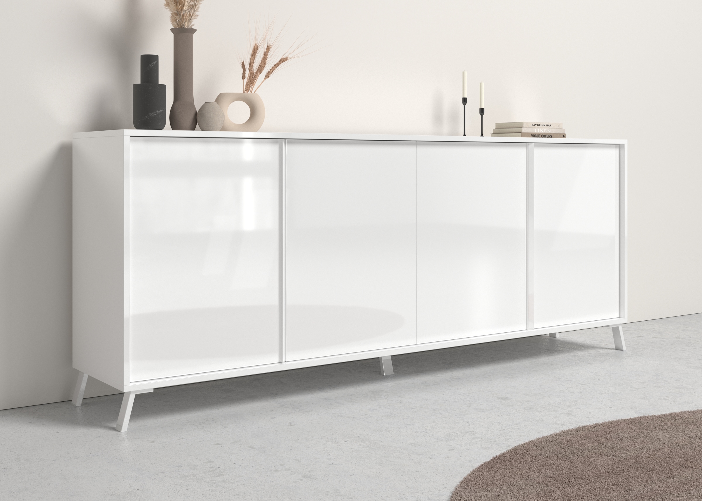 Home affaire Sideboard "City" Breite ca. 205 cm günstig online kaufen