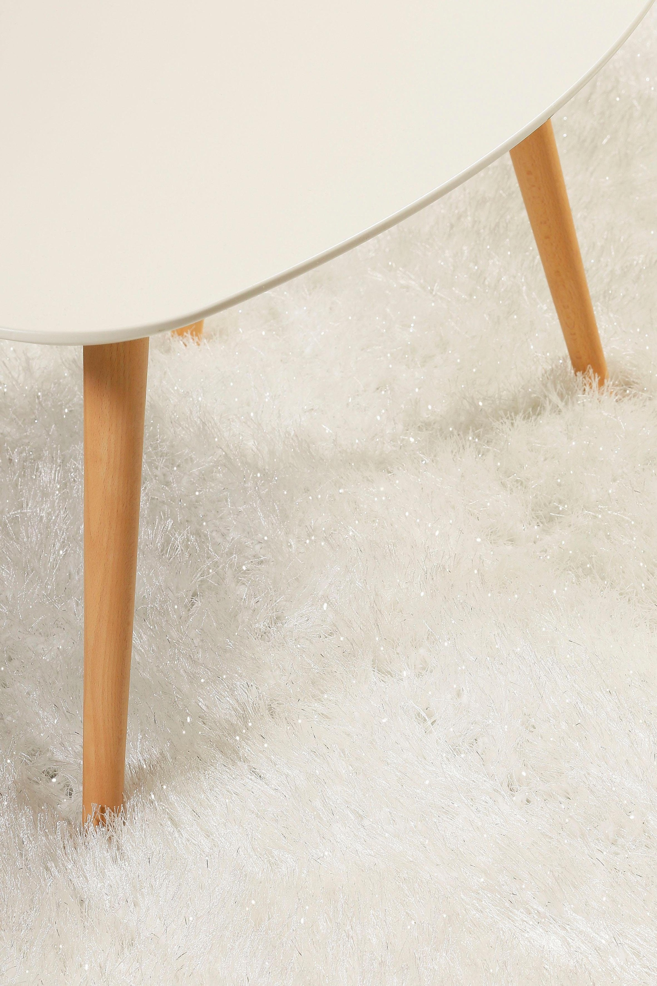 Wecon home Hochflor-Teppich »Shiny Touch«, rechteckig, 70 mm Höhe, Glanzgarn, Wohnzimmer