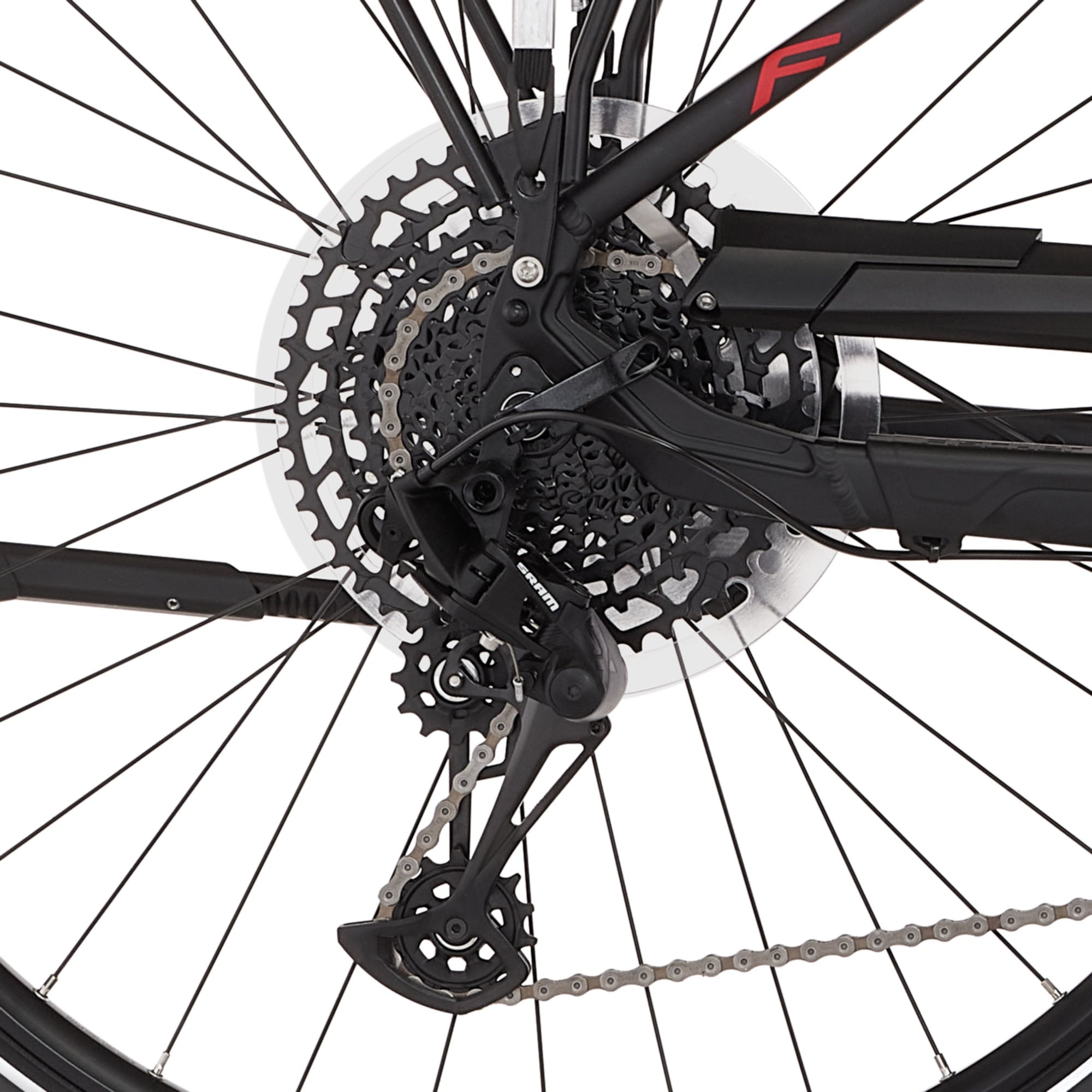 FISCHER Fahrrad E-Bike »VIATOR N100 50 711«, 12 Gang, SRAM, Schaltwerk SX EAGLE