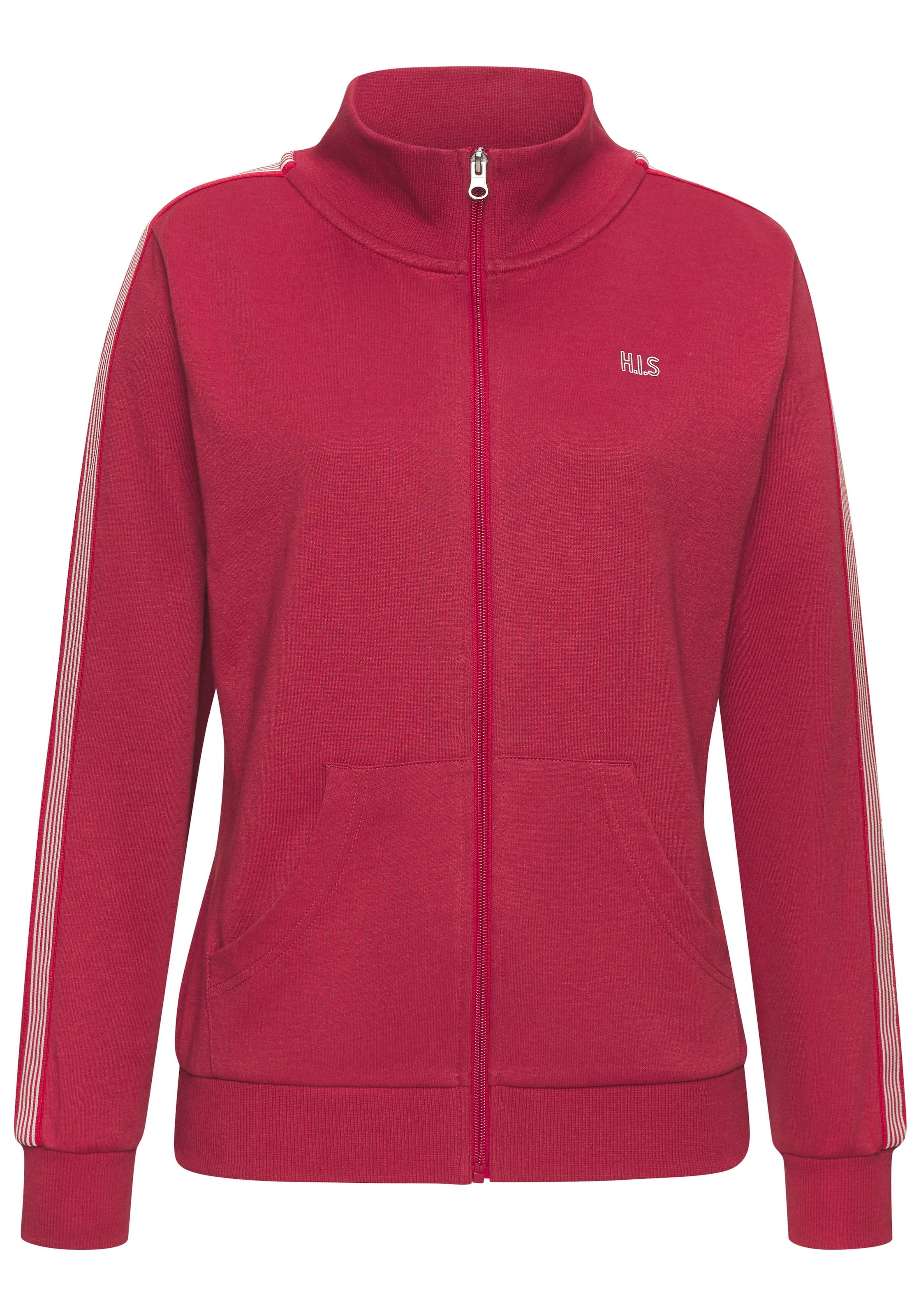 H.I.S Sweatjacke, mit gestreiftem Tape an den Ärmeln