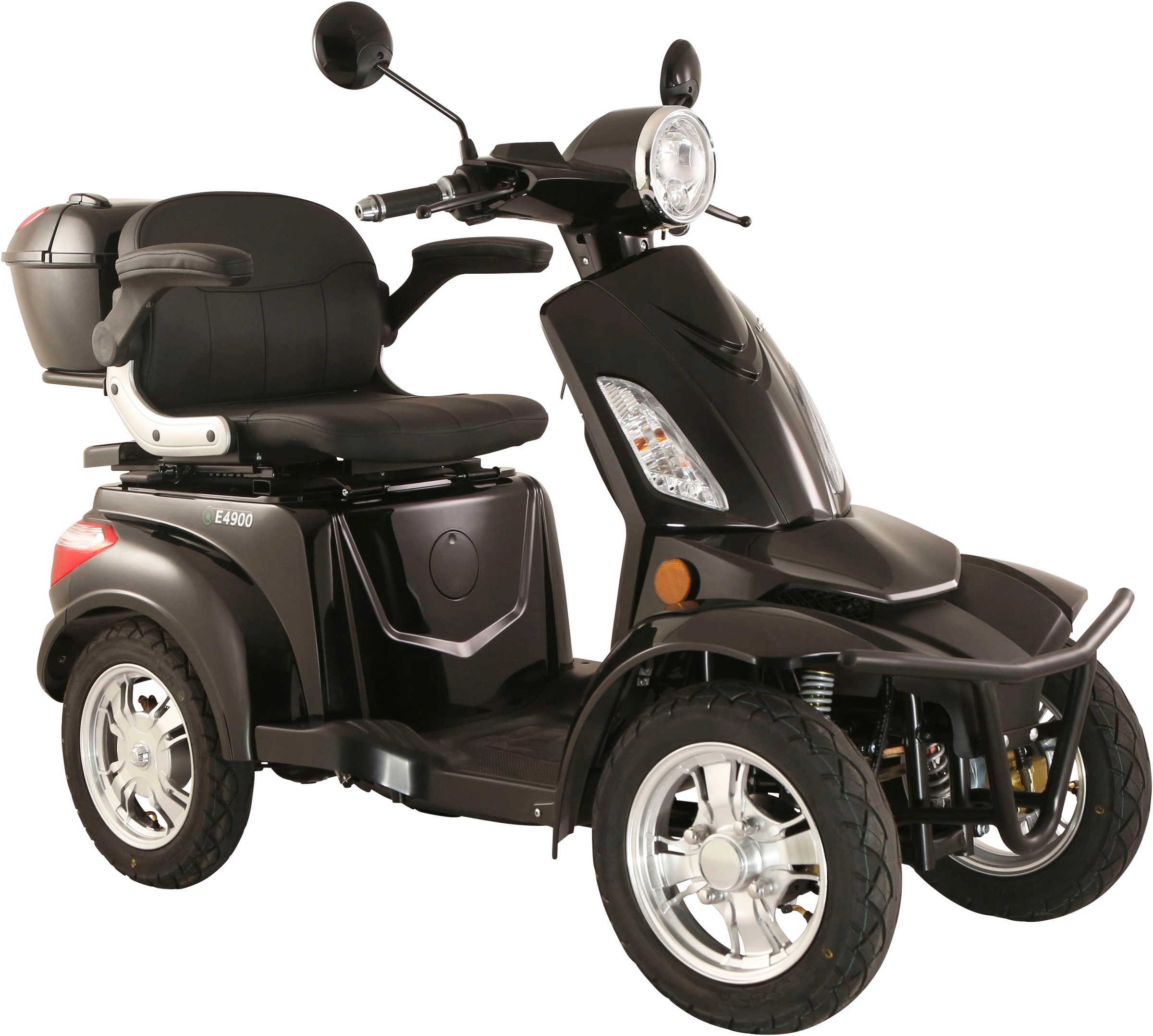 LUXXON Elektromobil "LuXXon Seniorenmobil E4900", B:68,5cm H:108,5cm L:164cmschwarz, Elektromobile, 1.000 W, Seniorenmobil mit 4 Räder, Elektroroller