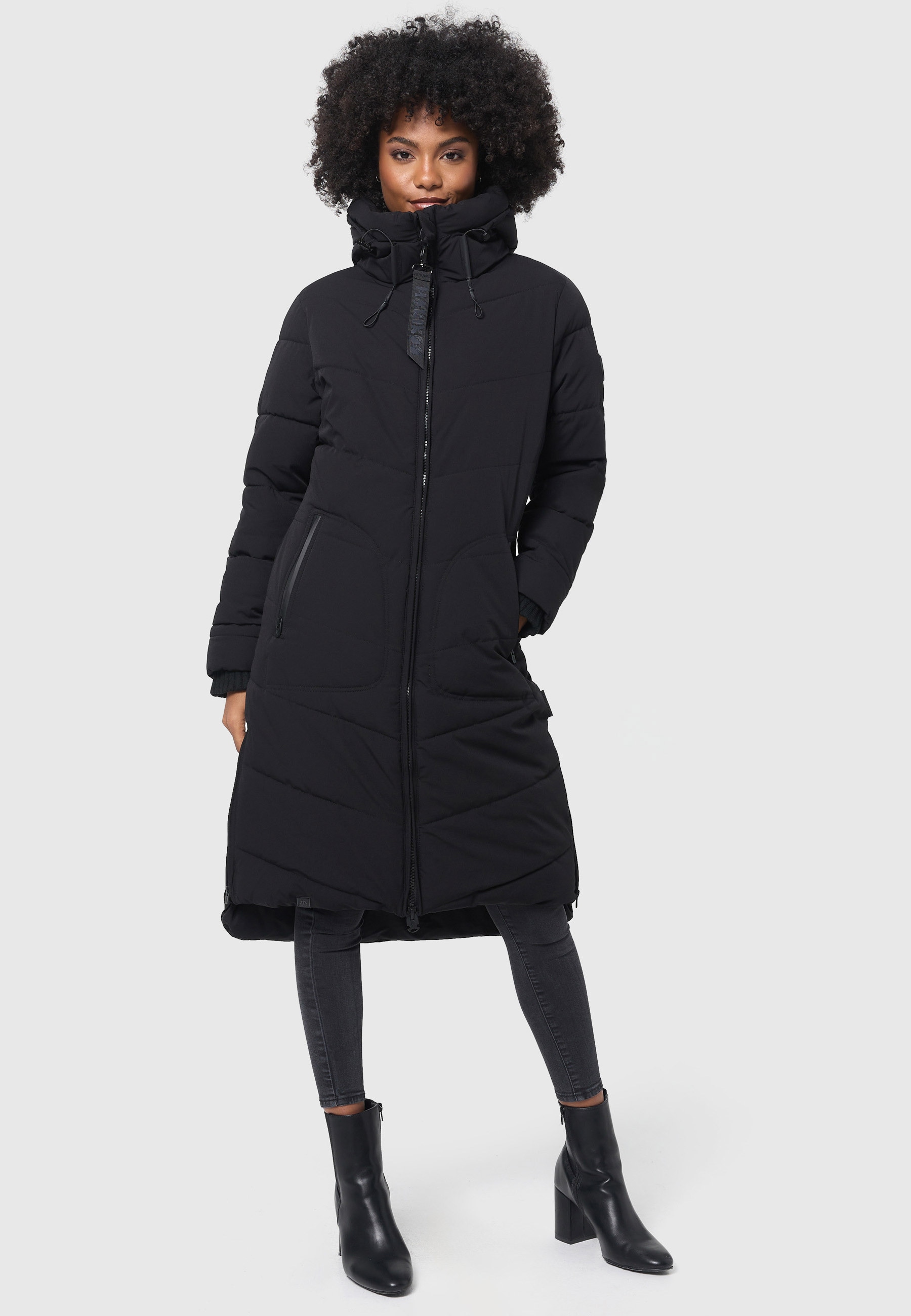 Marikoo Winterjacke "Benikoo", langer Winter Mantel gesteppt günstig online kaufen