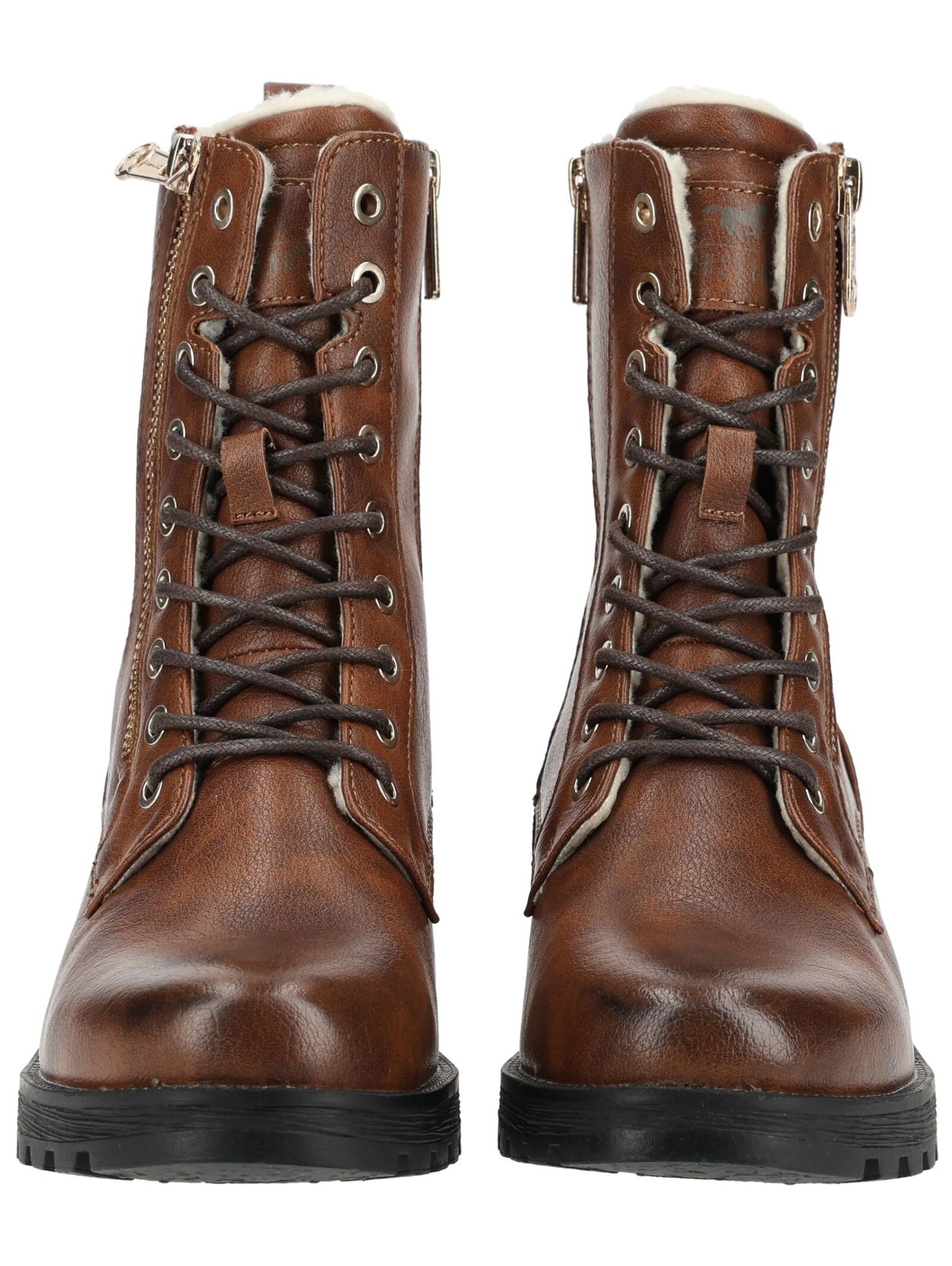 Mustang Shoes Schnürstiefelette »Mustang Shoes Stiefelette Lederimitat«