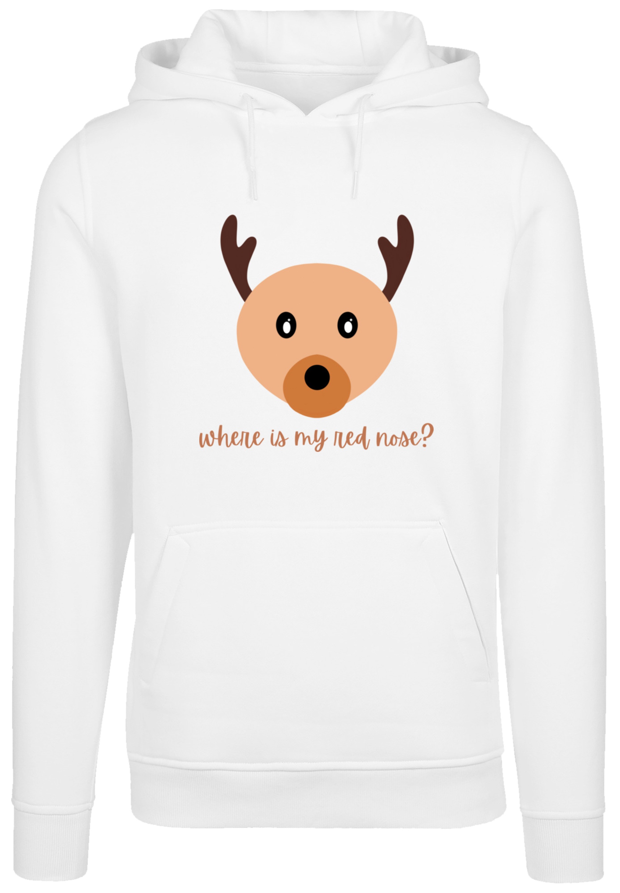F4NT4STIC Kapuzenpullover »Weihnachten Red Nose«, Premium Qualität, Weihnachten, Geschenk