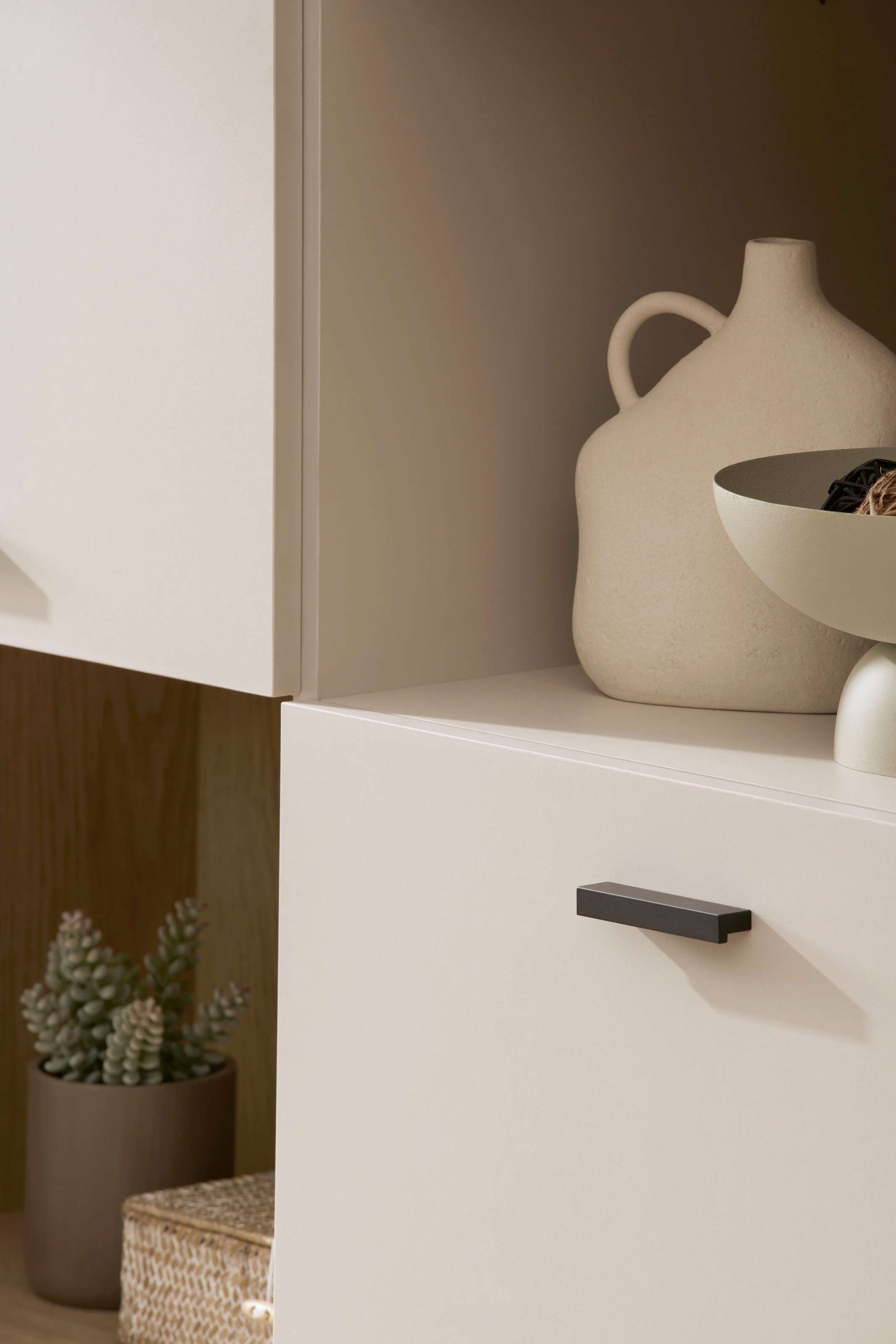 Home affaire Regalelement »Fredericia, modernes Regal, Kommode in Kaschmir, Highboard, Standregal« ausreichend Stauraum, offene & geschlossene Fächer, 105 cm breit