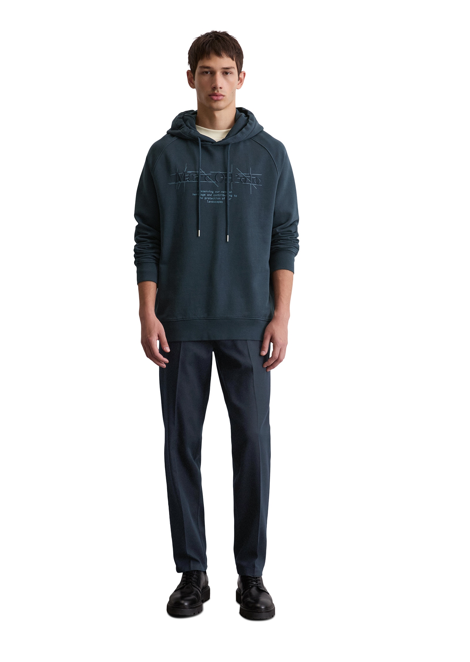 Marc O'Polo Sweatshirt »aus recycelter Baumwolle«