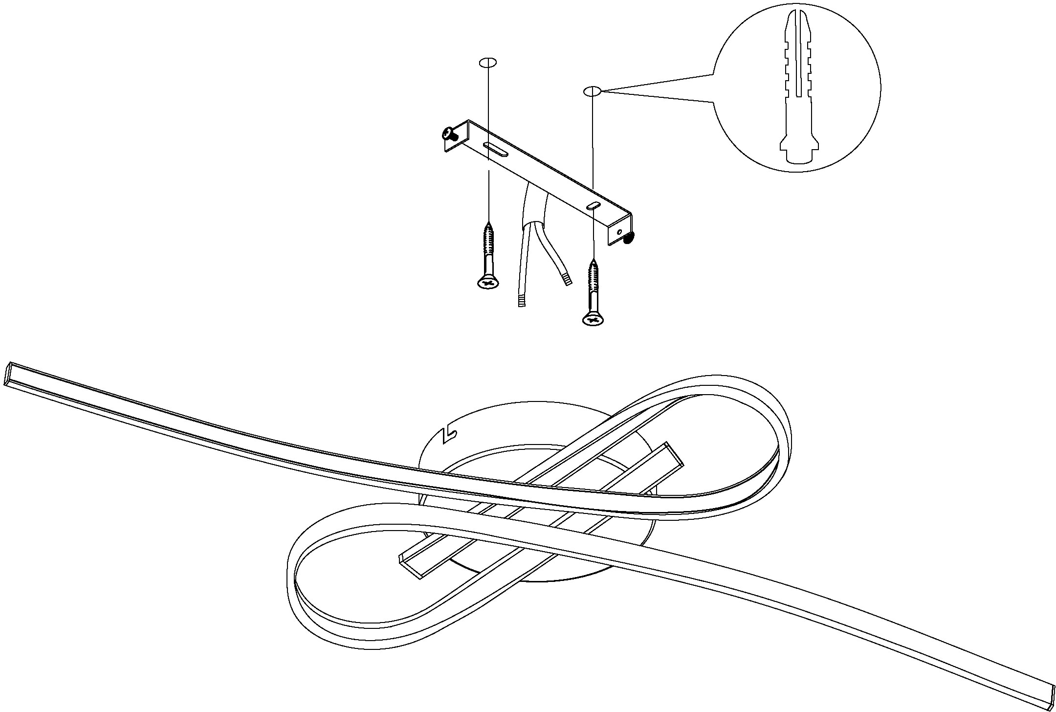 EGLO Deckenleuchte »SELVINA«, 2 flammig, Leuchtmittel LED-Board | LED fest integriert, Deckenlampe