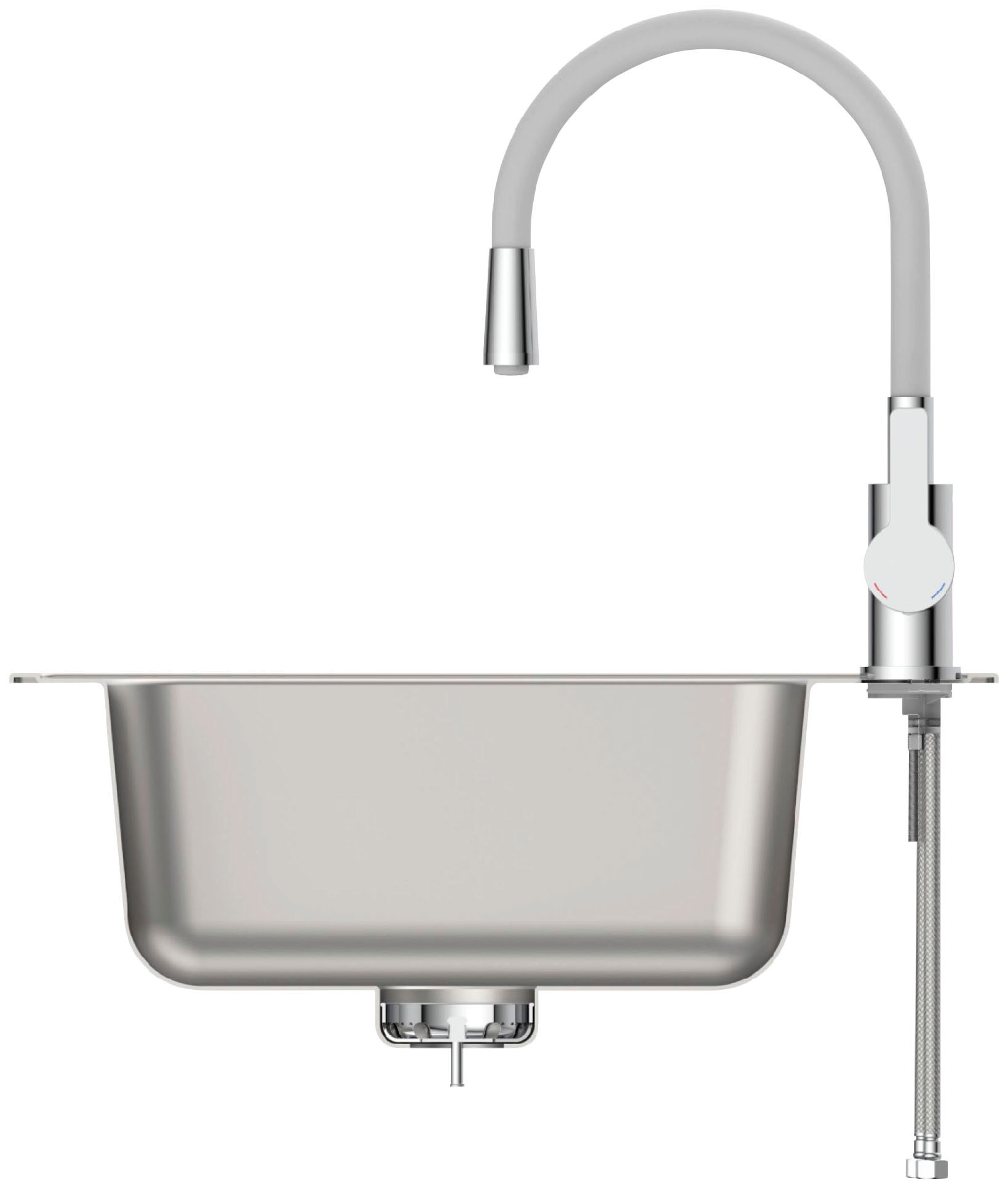 Eisl Spültischarmatur »Flexo« energiesparender Cold-Start, wassersparender Eco-Click,360° schwenkbar