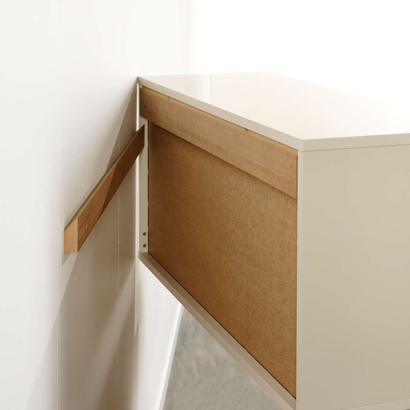 Hammel Furniture Sideboard »Mistral, Hochwertig Hängeregal, Wandregal, mit gerillteTür H: 38 cm«, und 2 verstellbare Einlegeböden, B: 61 cm, anpassungsbar Designmöbel