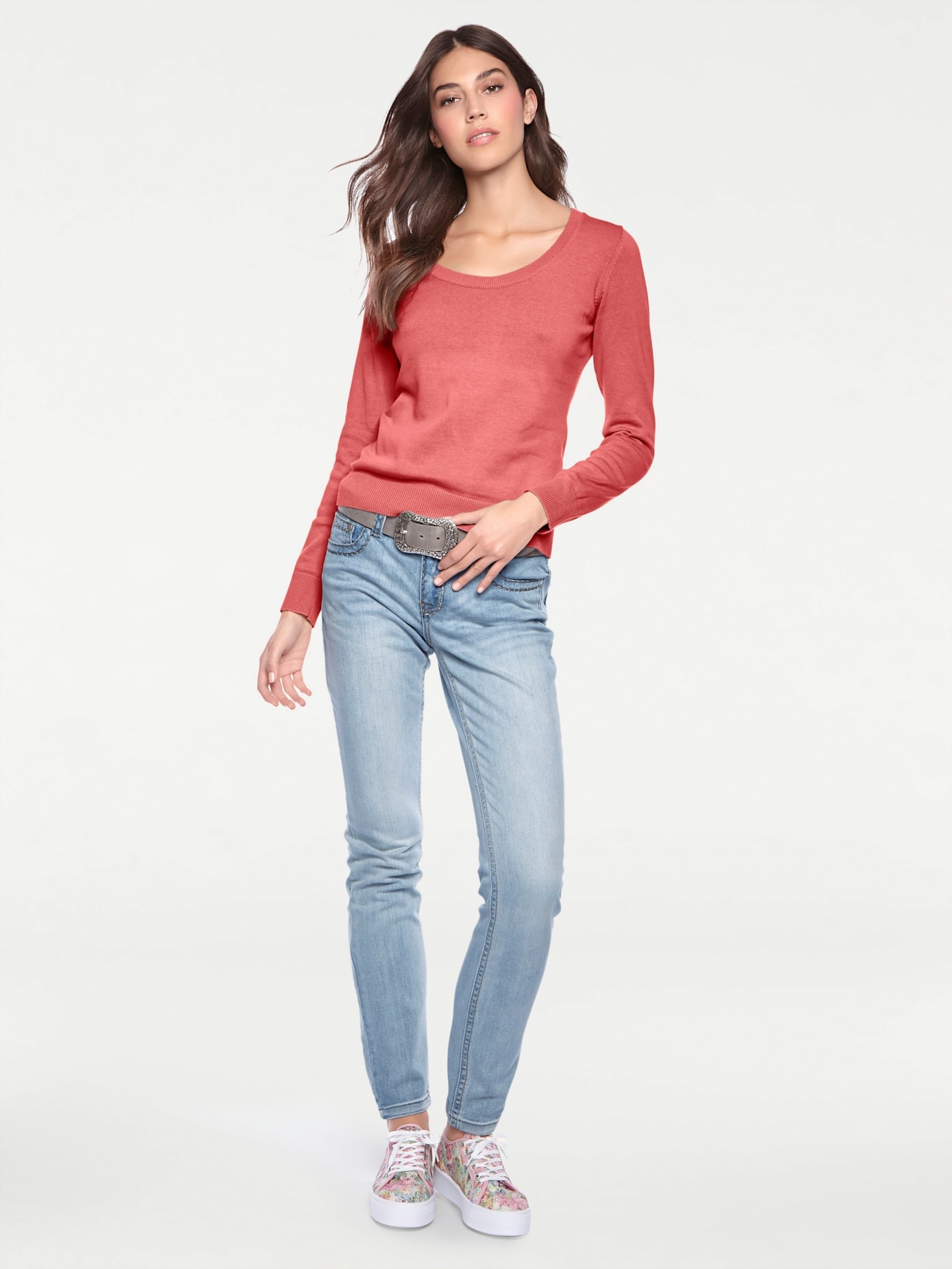 LINEA TESINI by heine Rundhalspullover "Rundhals-Pullover"