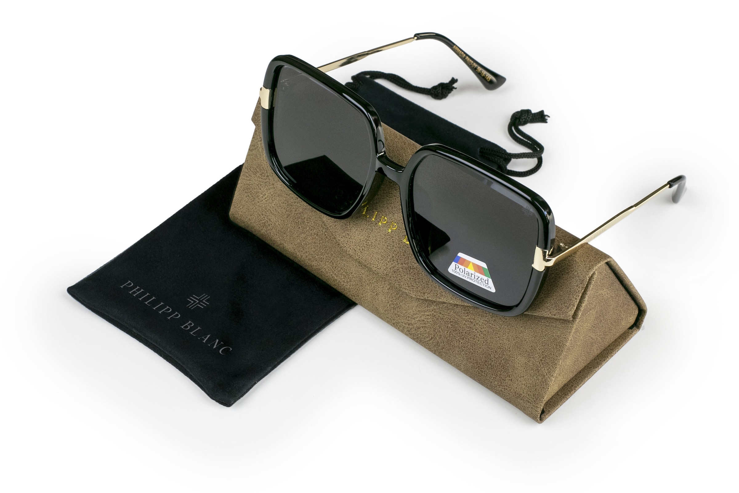 PHILIPP BLANC Sonnenbrille »PA03-01« Glass 0.74MM Polarized Lens UV400，CAT3.0