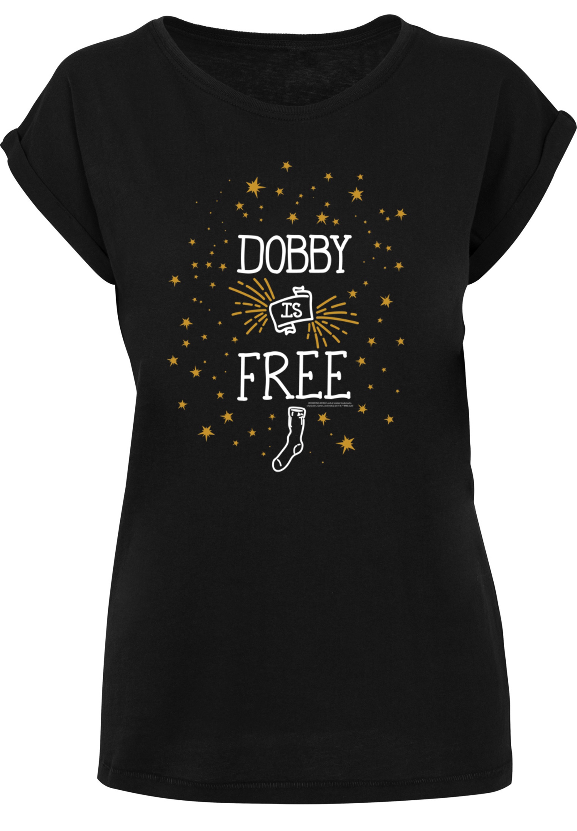 F4NT4STIC T-Shirt »Harry Potter Dobby Is Free«, Print