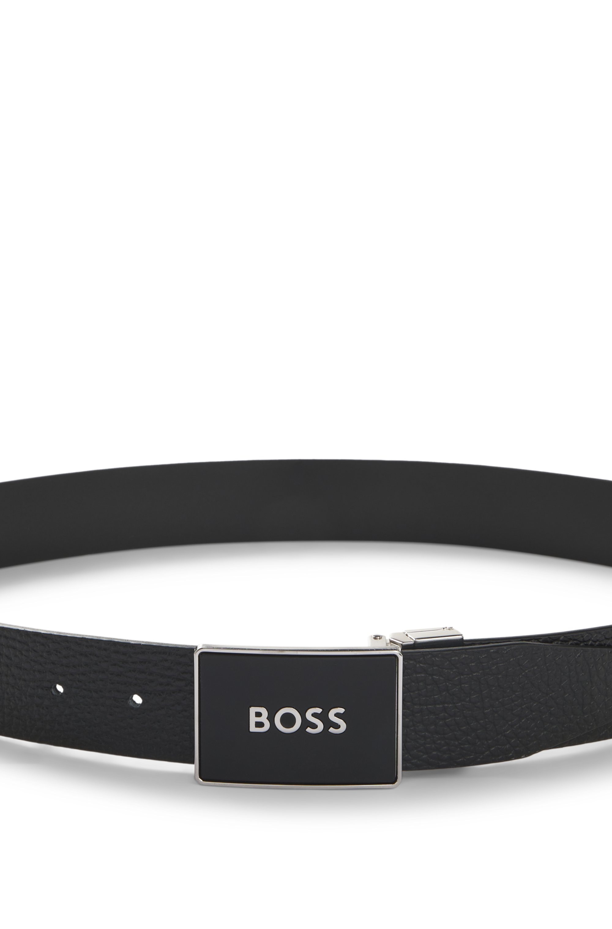 BOSS Ledergürtel »BOSS_Icon-M_Sr35_grp« mit Markenlabel