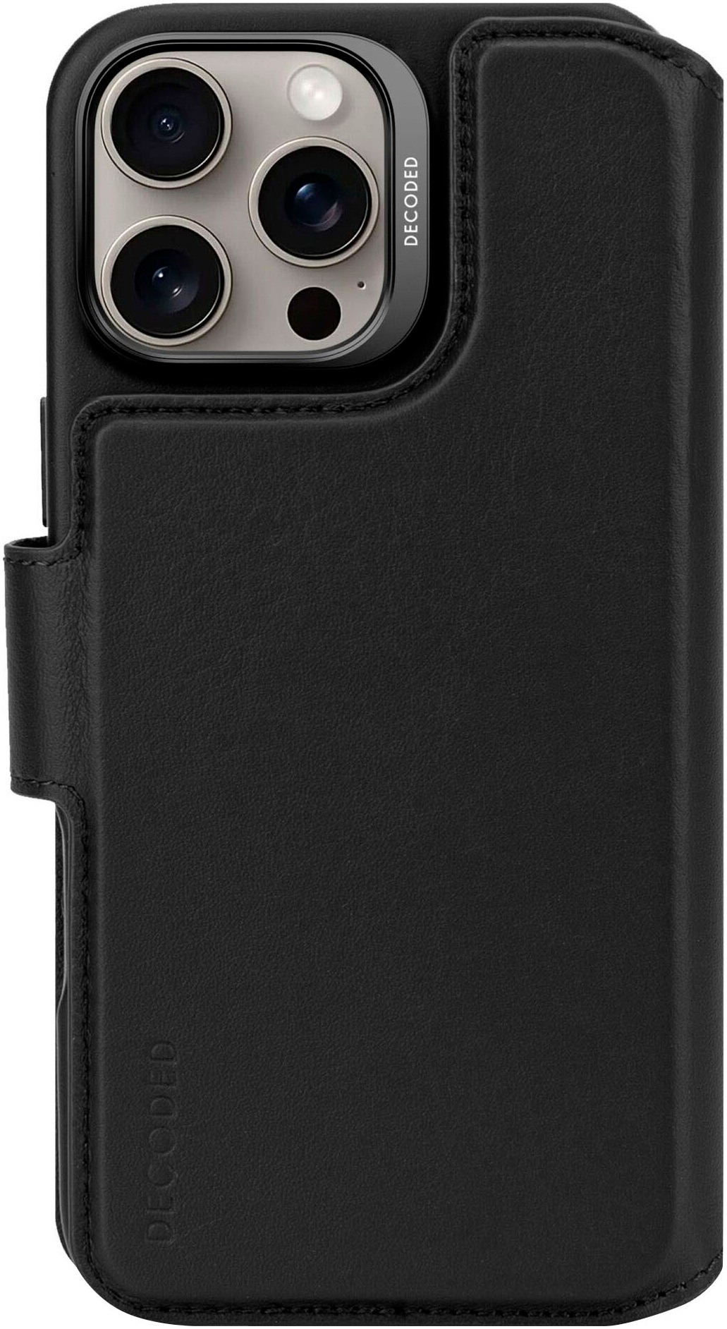 DECODED Smartphone-Hülle »Leather Detachable Wallet iPhone 16 Pro Max«, Smartphones