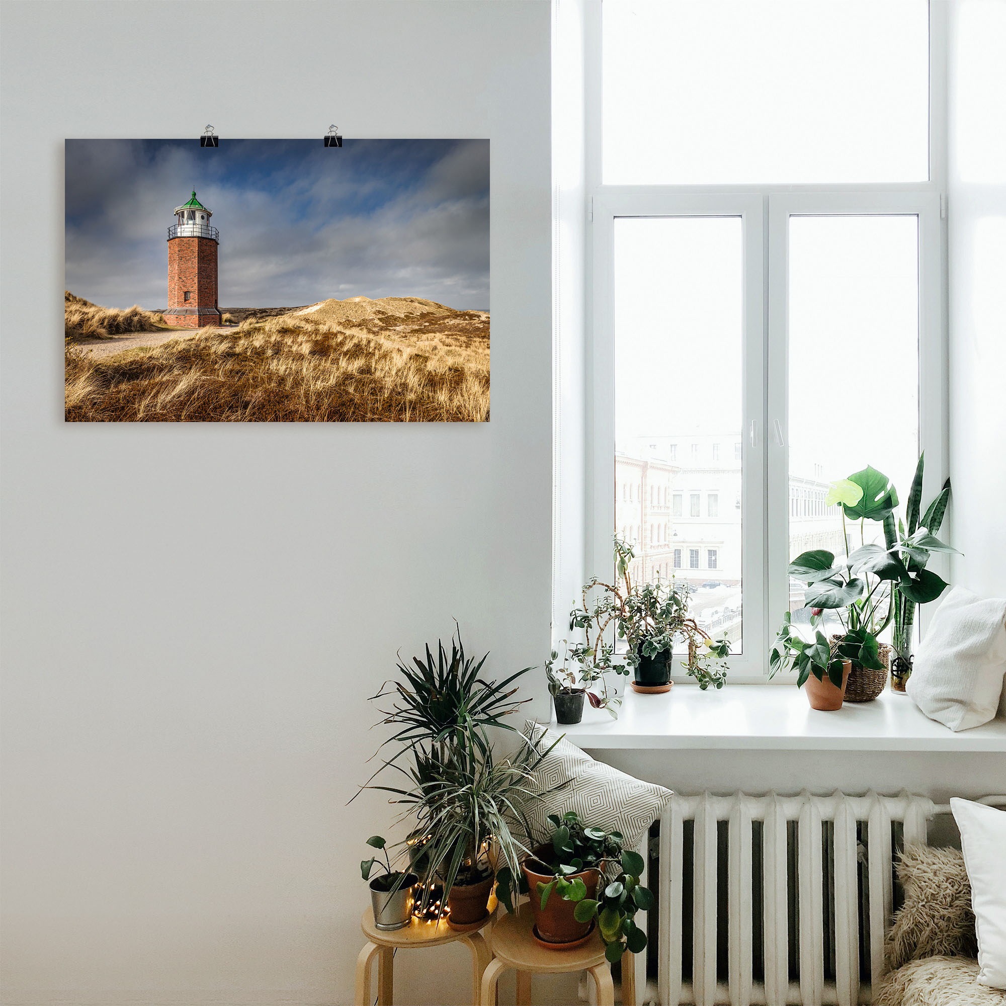 Artland Wandfolie »Leuchtturm Rotes Kliff in Kampen, Sylt«, Gebäude, (1 St.), selbstklebend