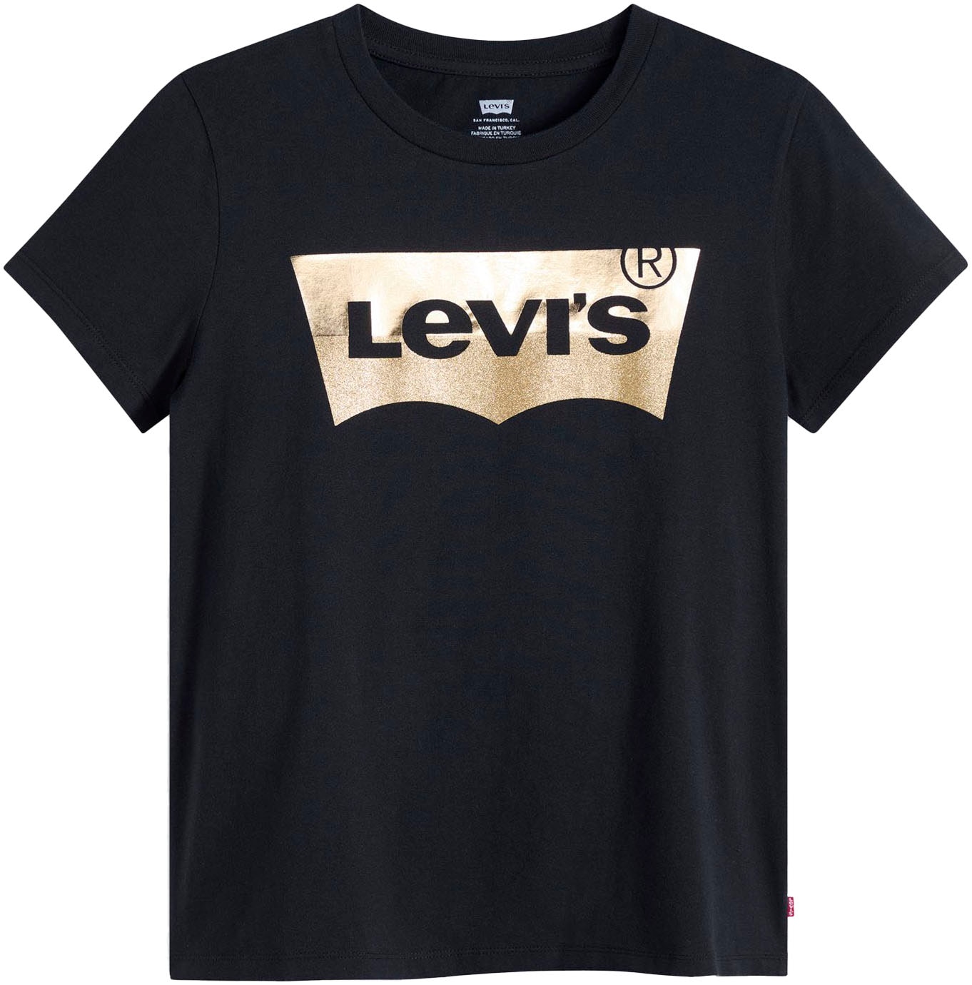 Levis Rundhalsshirt "THE PERFECT TEE", mit Logo im Metallic-Holo Print günstig online kaufen