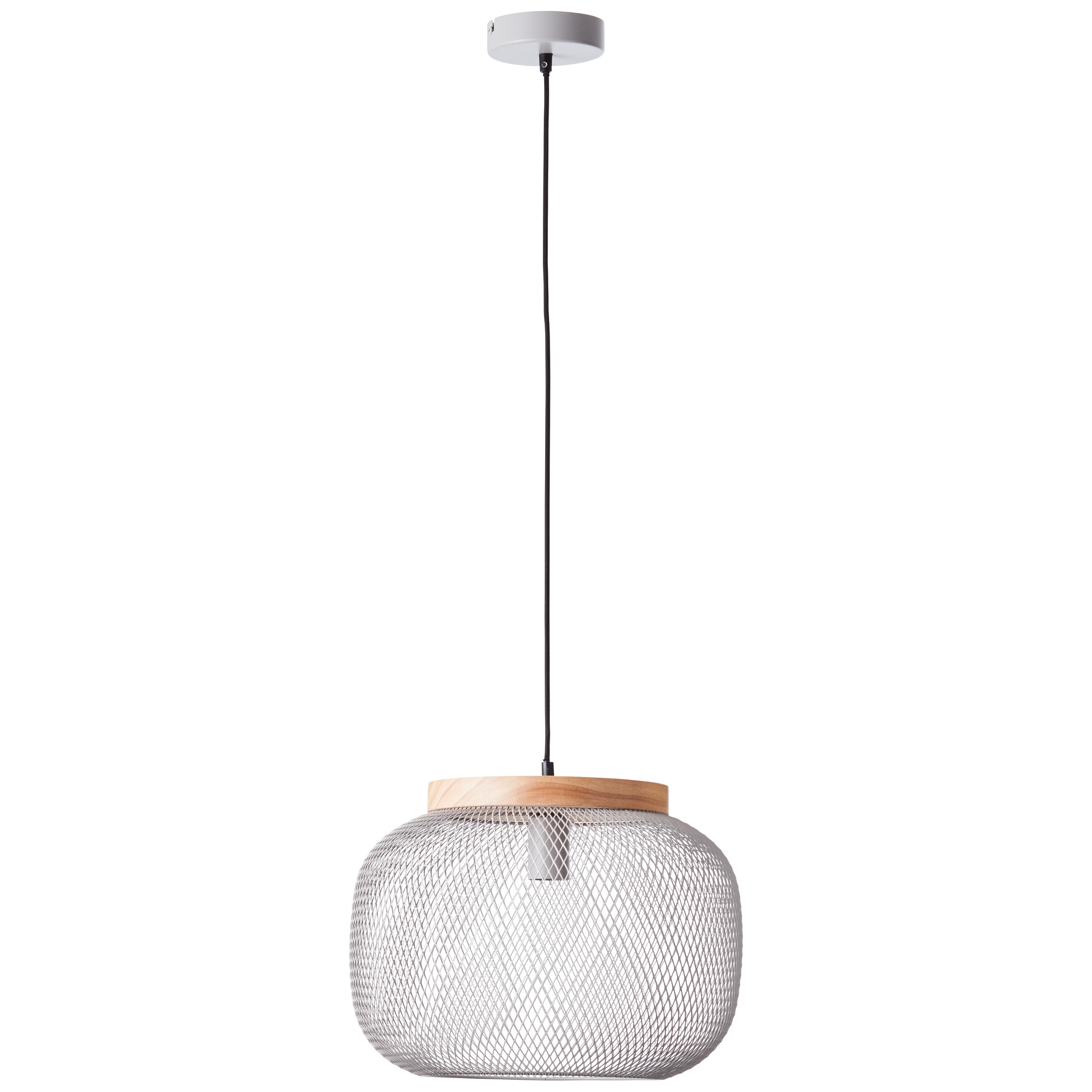 Brilliant Pendelleuchte »Giada«, 1 flammig, Leuchtmittel E27 | ohne Leuchtmittel, Pendelleuchte, 40 cm, E27, kürzbar, Metall/Holz