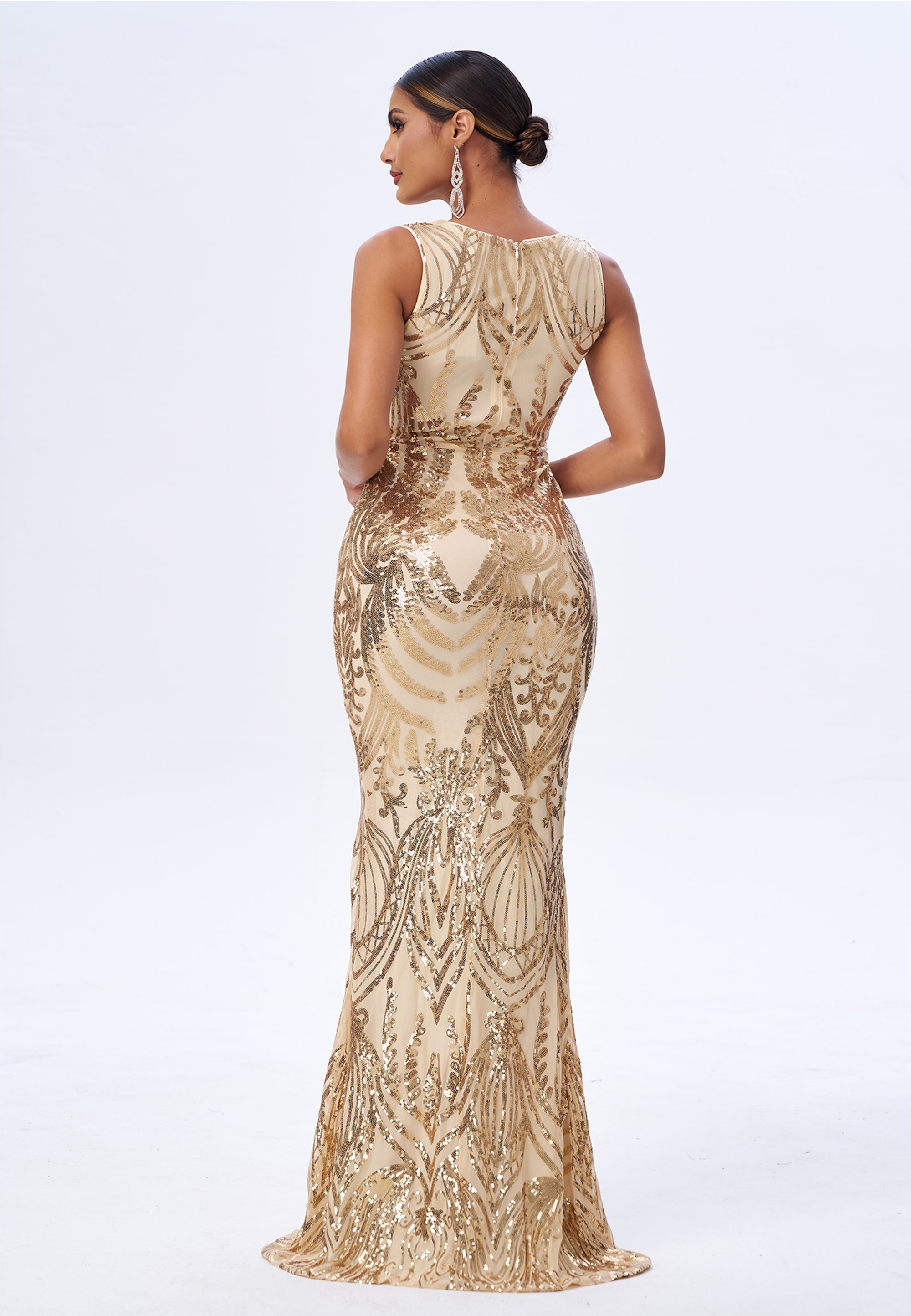 Moda Minx Jerseykleid »ALEALI«, mit glitzernden Ornamenten