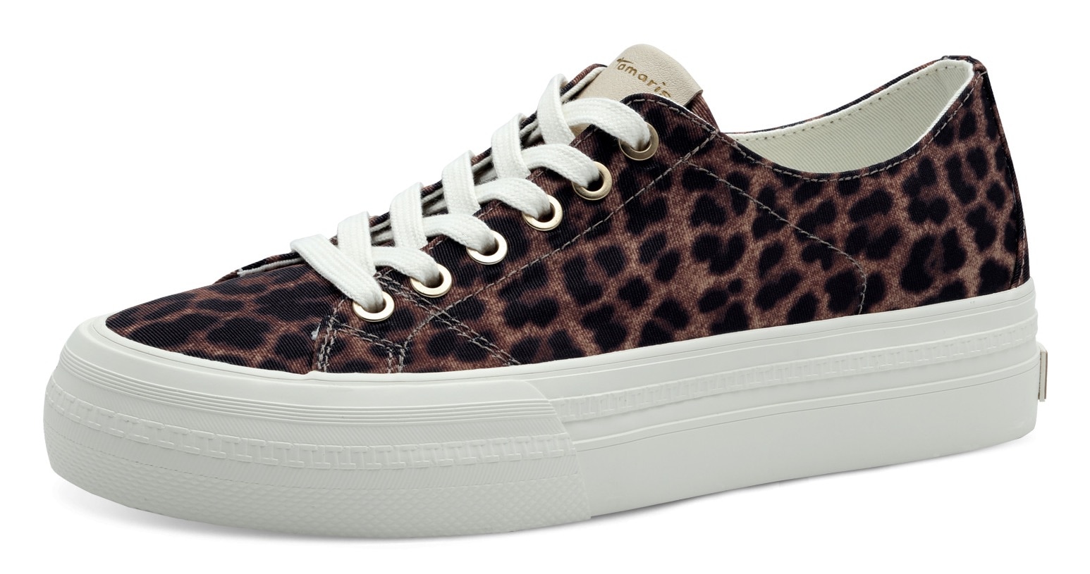 Tamaris Plateausneaker, Freizeitschuh, Halbschuh, Schnürschuh mit Logo an d günstig online kaufen