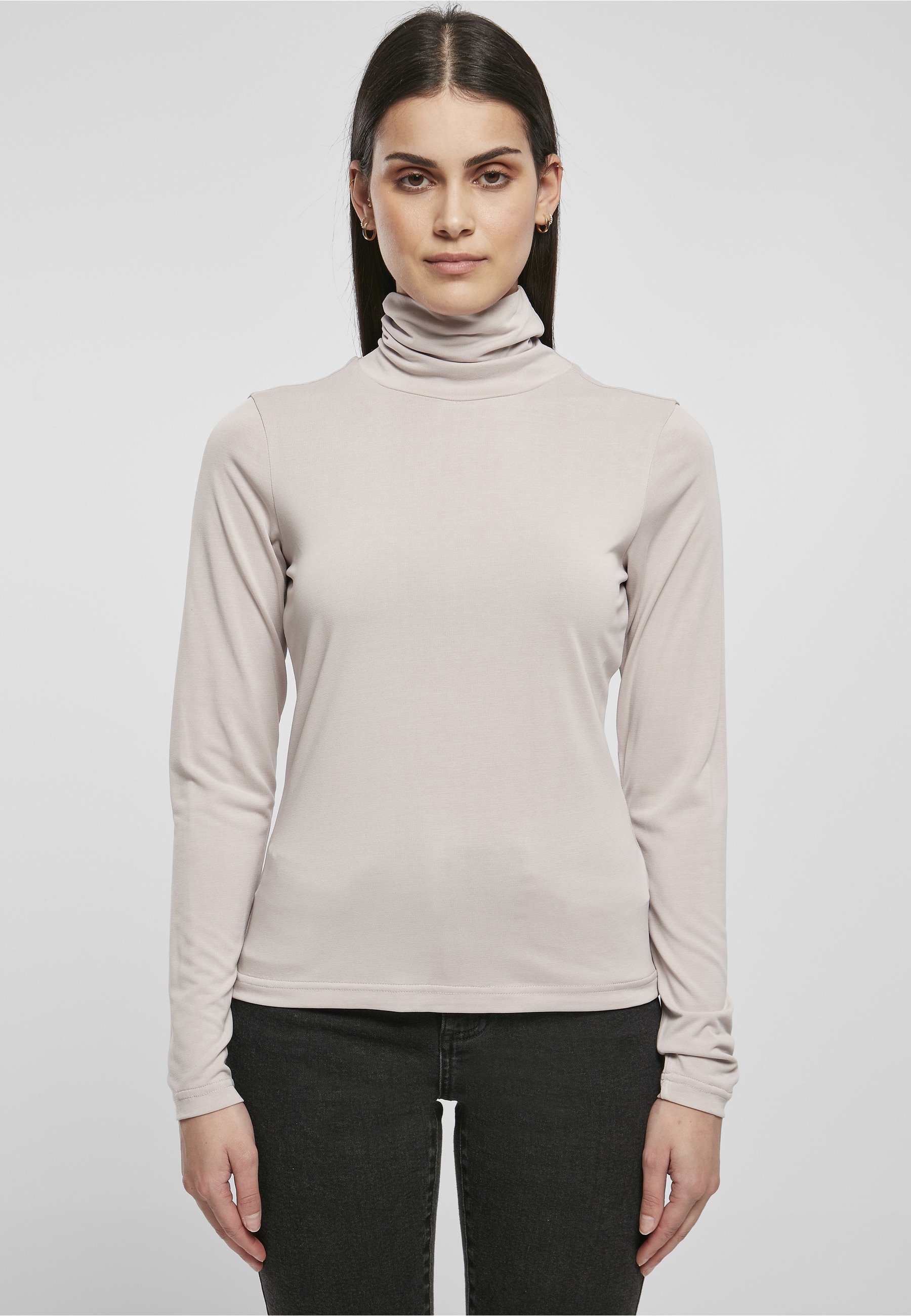 URBAN CLASSICS Langarmshirt »Urban Classics Damen Ladies Modal Turtleneck Longsleeve« 1 Stk.