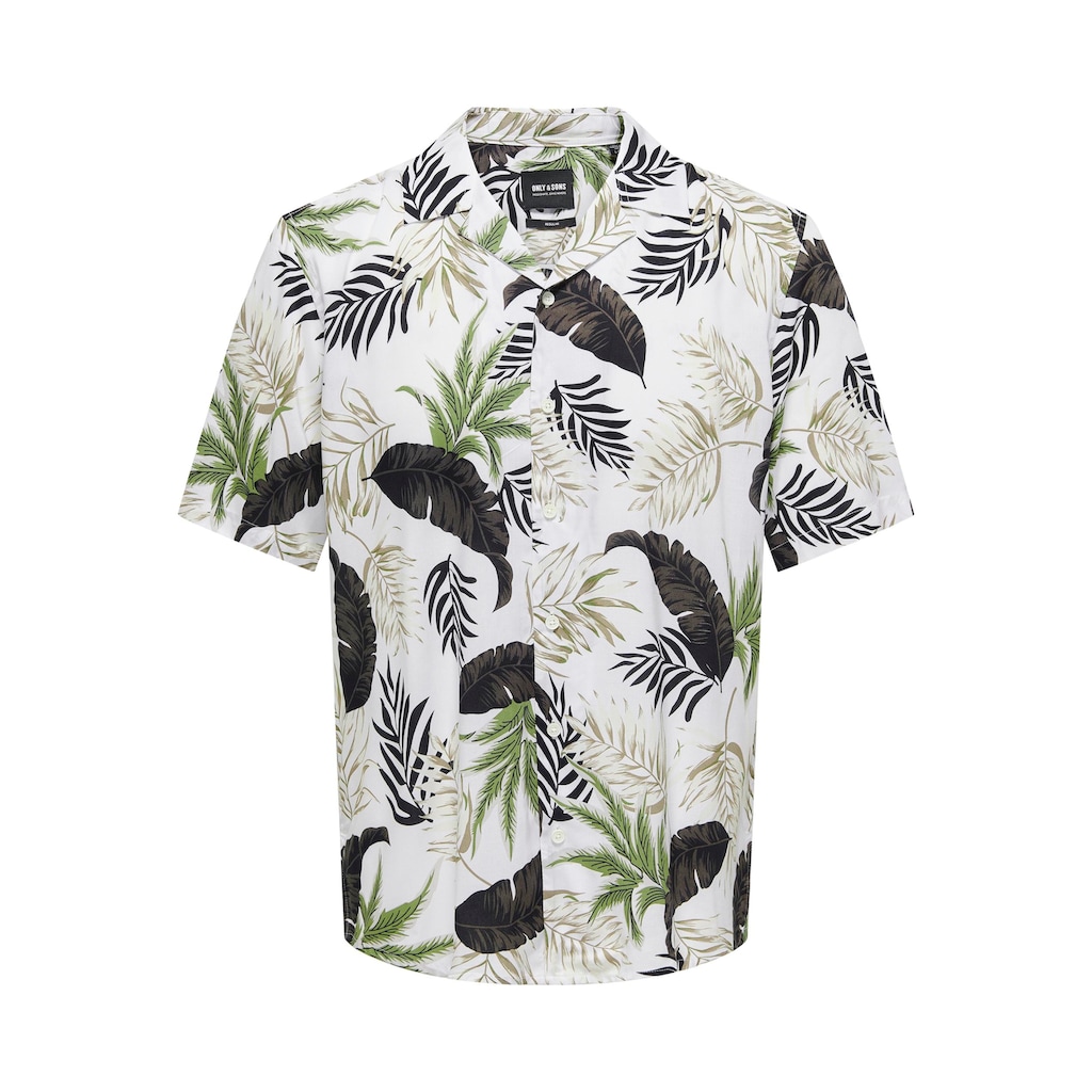 ONLY & SONS Hawaiihemd »ONSWAYNE LIFE AOP SS VISCOSE SHIRT NOOS«