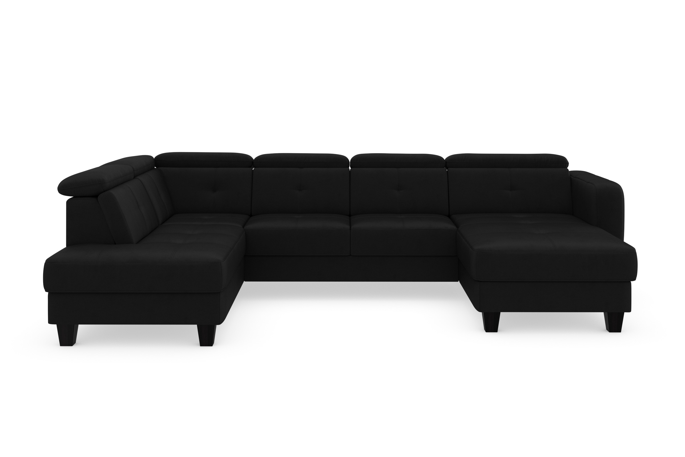 sit&more Wohnlandschaft »Belluci U-Form« Kopfteilverstellung und Federkern, wahlweise mit Bettfunktion
