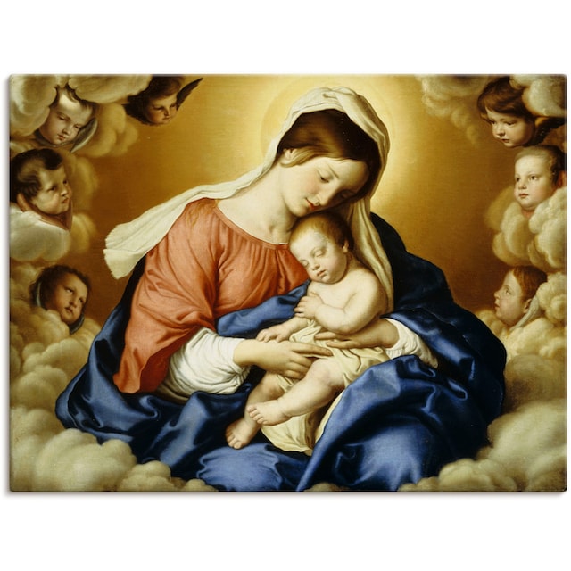 Artland Wandbild »Madonna mit Kind.«, Religion, (1 St.), als Leinwandbild,  Wandaufkleber oder Poster in versch. Größen kaufen | BAUR