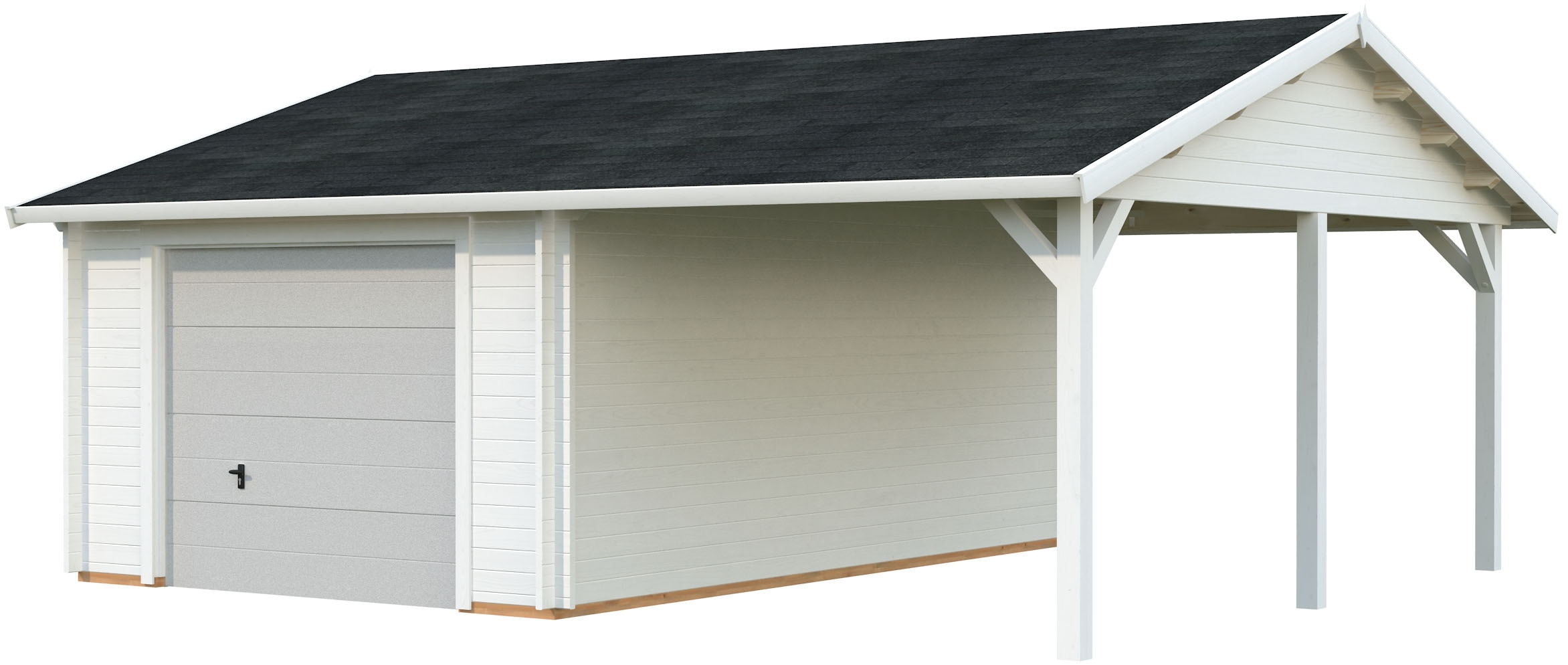 Palmako Garage "Roger, mit Sektionaltor" BxTxH: 703x619x316 cm