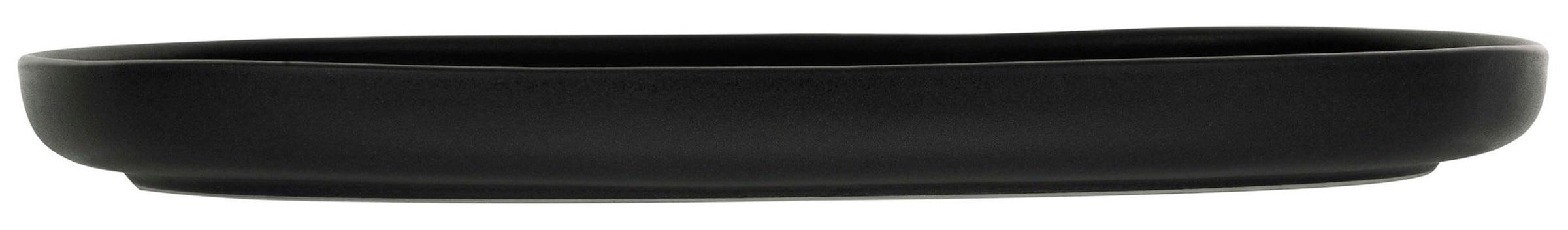 CreaTable Servierplatte »Uno Black«, (1 tlg.), Premiumproduktion "Made in Europe"
 mit seidenmatter Glasur, 33 cm