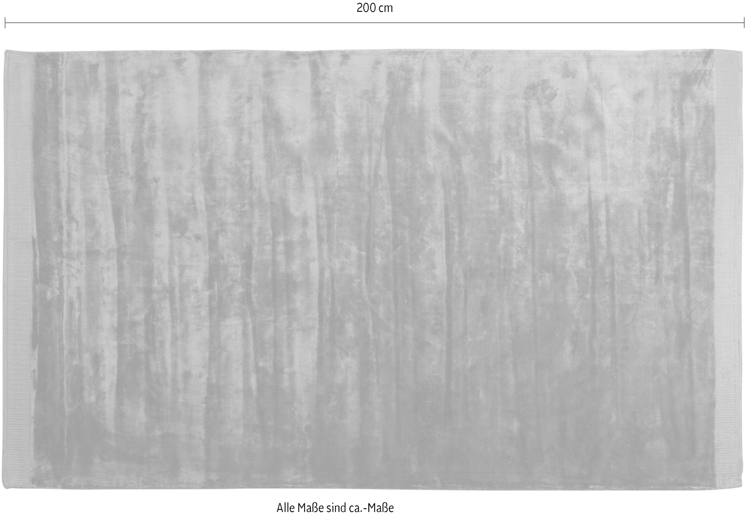 WOOOD Teppich »TAMMO TEPPICH 200x300CM HONIGGELB« rechteckig 10 mm Höhe WOOOD Tammo Teppich vereint weiche Viskose, Baumwolle, modern