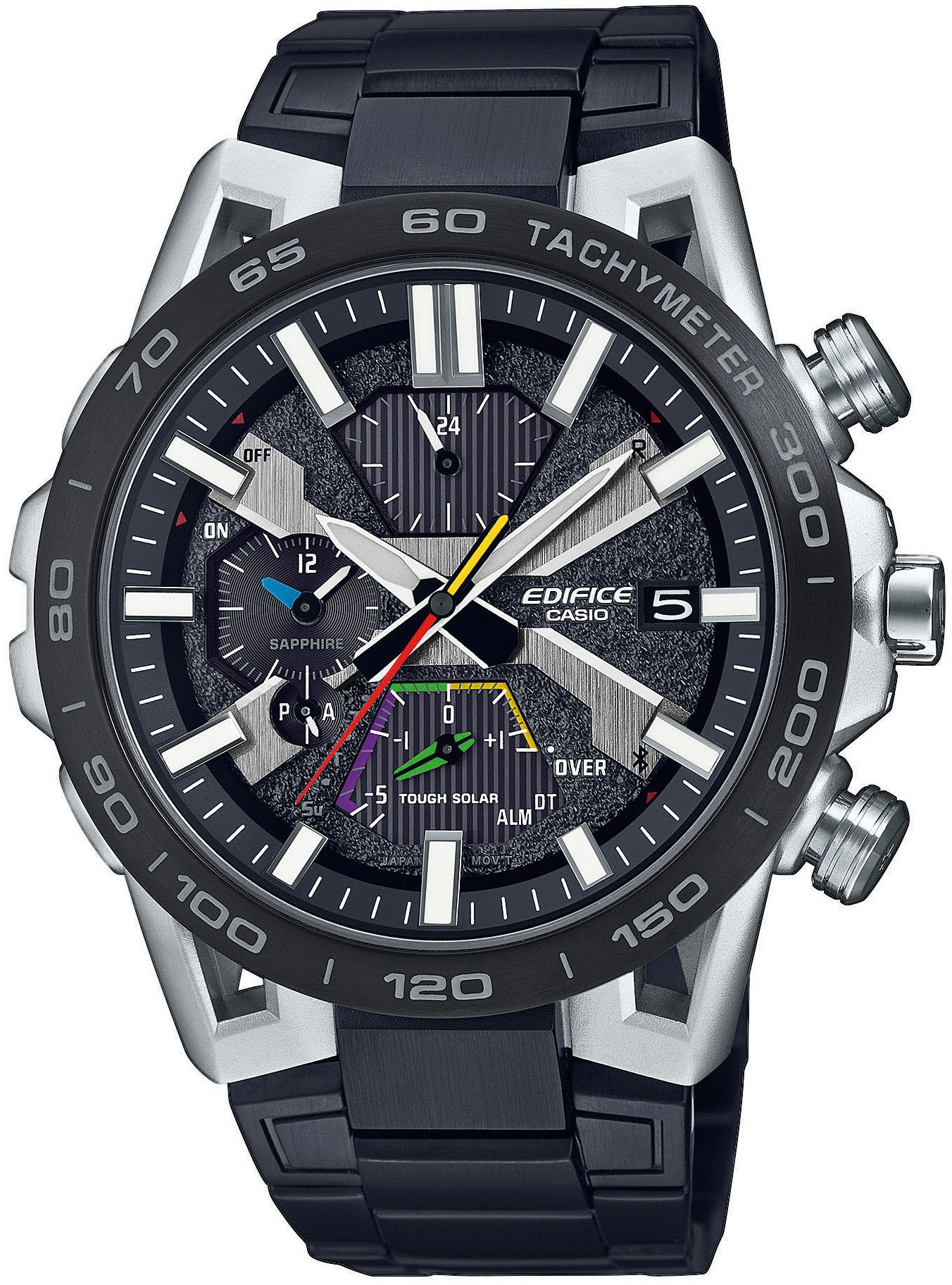 CASIO EDIFICE Smartwatch »EQB-2000DC-1AER«, (Solaruhr, Armbanduhr, Herrenuhr, Bluetooth, Stoppfunktion, Saphirglas)