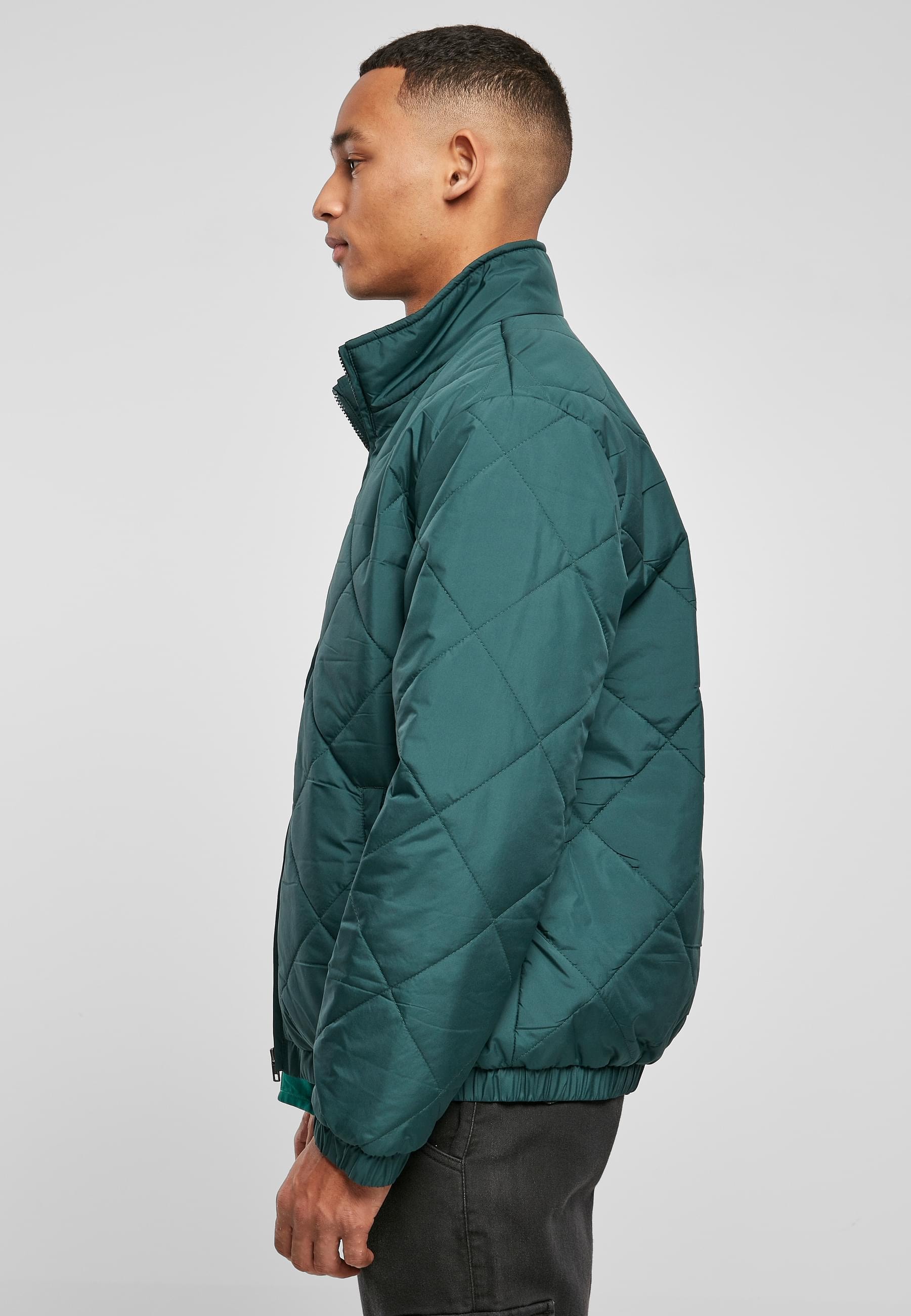 URBAN CLASSICS Anorak »Urban Classics Herren Diamond Quilted Short Jacket«, (1 St.), ohne Kapuze