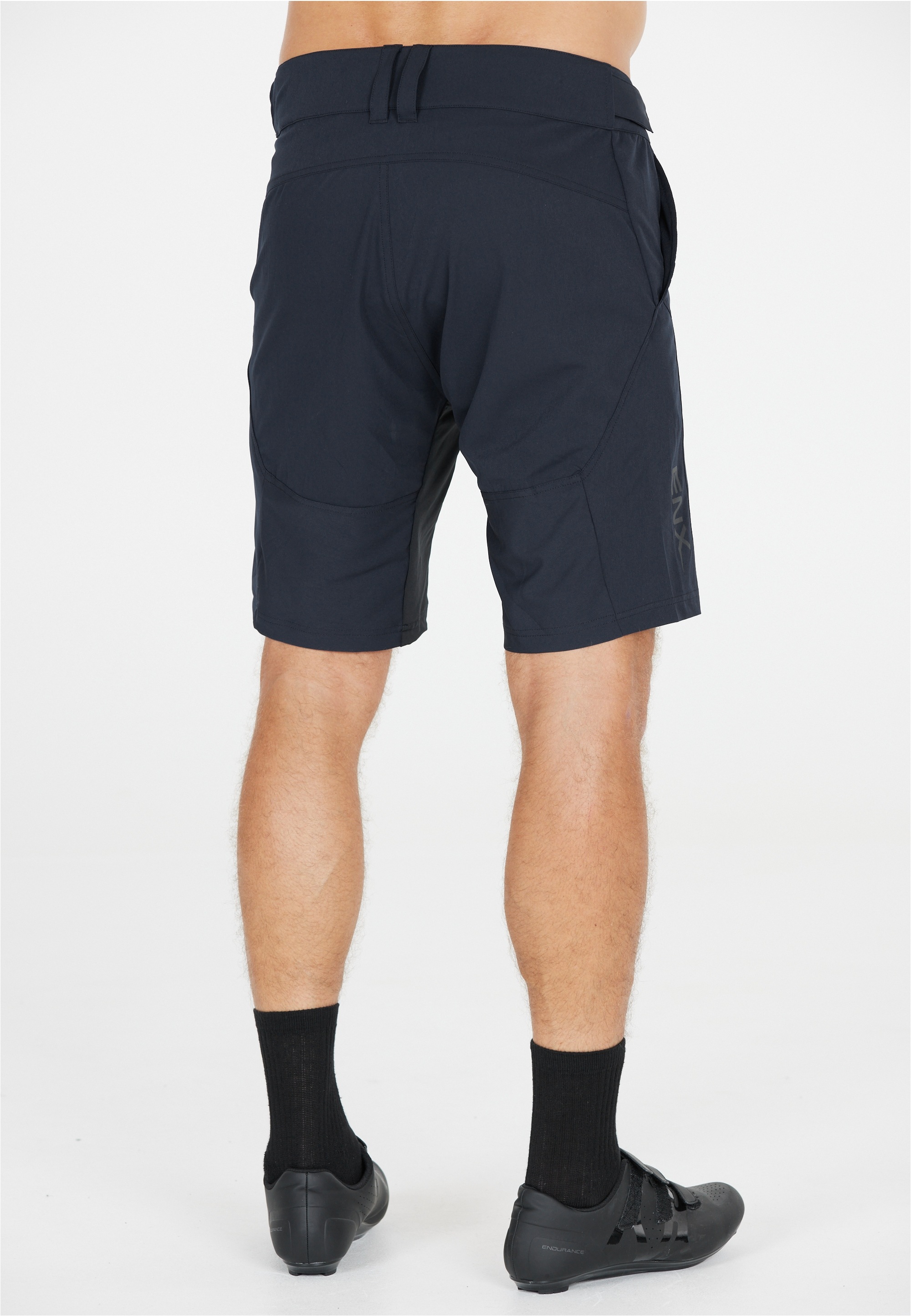 Radhose ENDURANCE "Benal", Herren, Gr. S, US-Größen, blau (dunkelblau), 92% Polyester, 8% Elasthan, unifarben, kurz, Hosen, im praktischen 2-in-1-Design 3