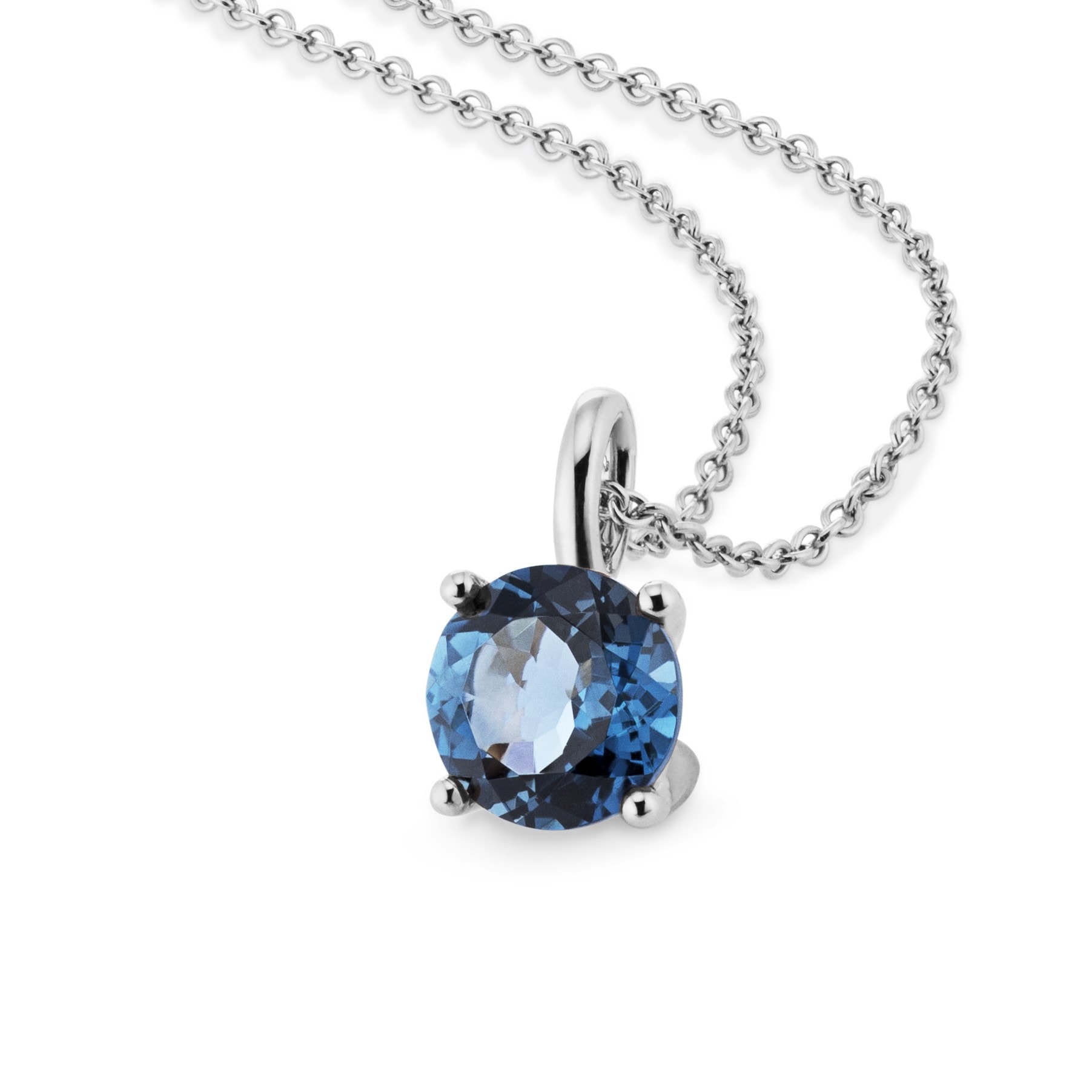 Kette mit Anhänger »585/- Weißgold Blautopas London blue«