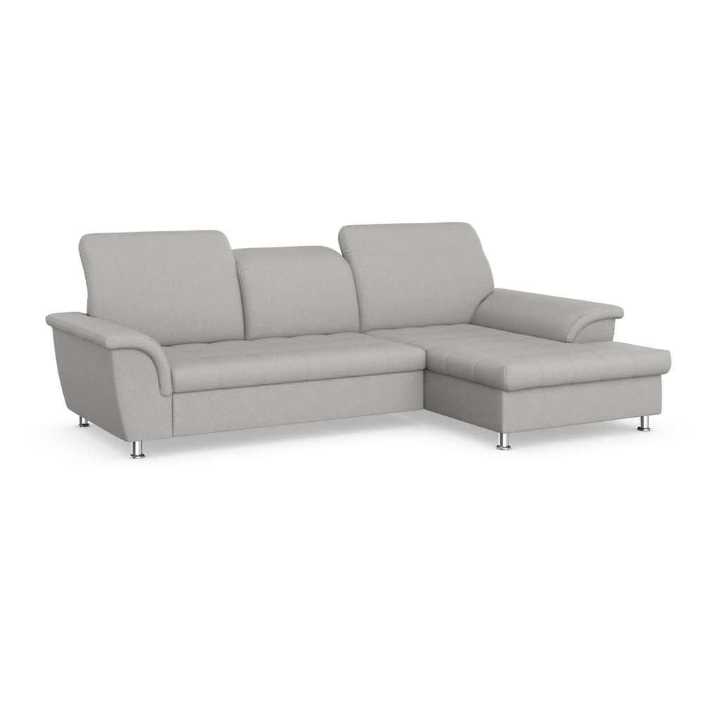 DOMO collection Ecksofa Franzi, wahlweise mit Bettfunktion, Bettkasten und Kopfteilverstellung