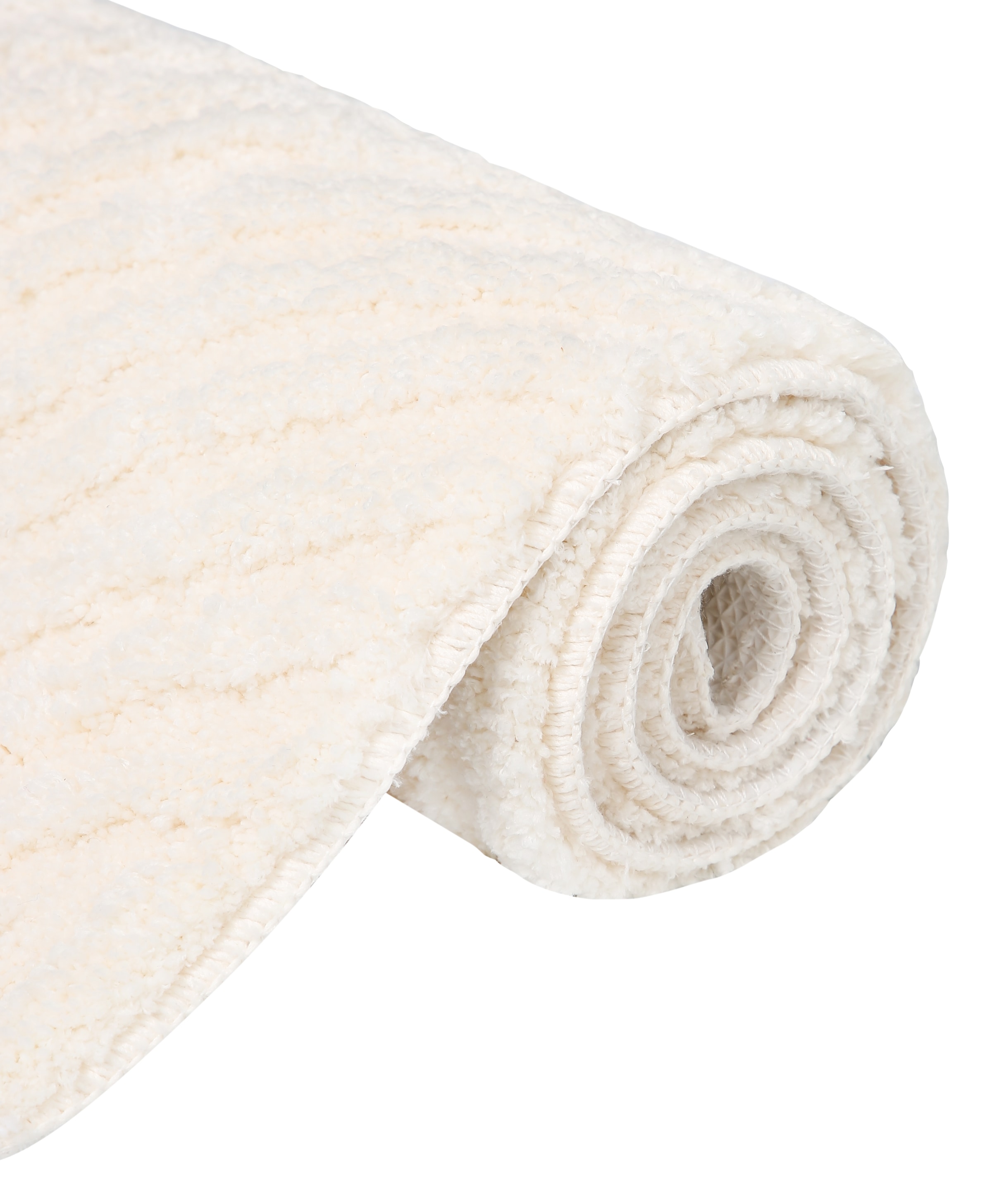 my home Badematte »Ognon, Scandi, Boho, modernes Muster«, rutschhemmend beschichtet, fußbodenheizungsgeeignet-schnell trocknend-strapazierfähig, Badteppich, Uni Farben, Hoch-Tief-Effekt