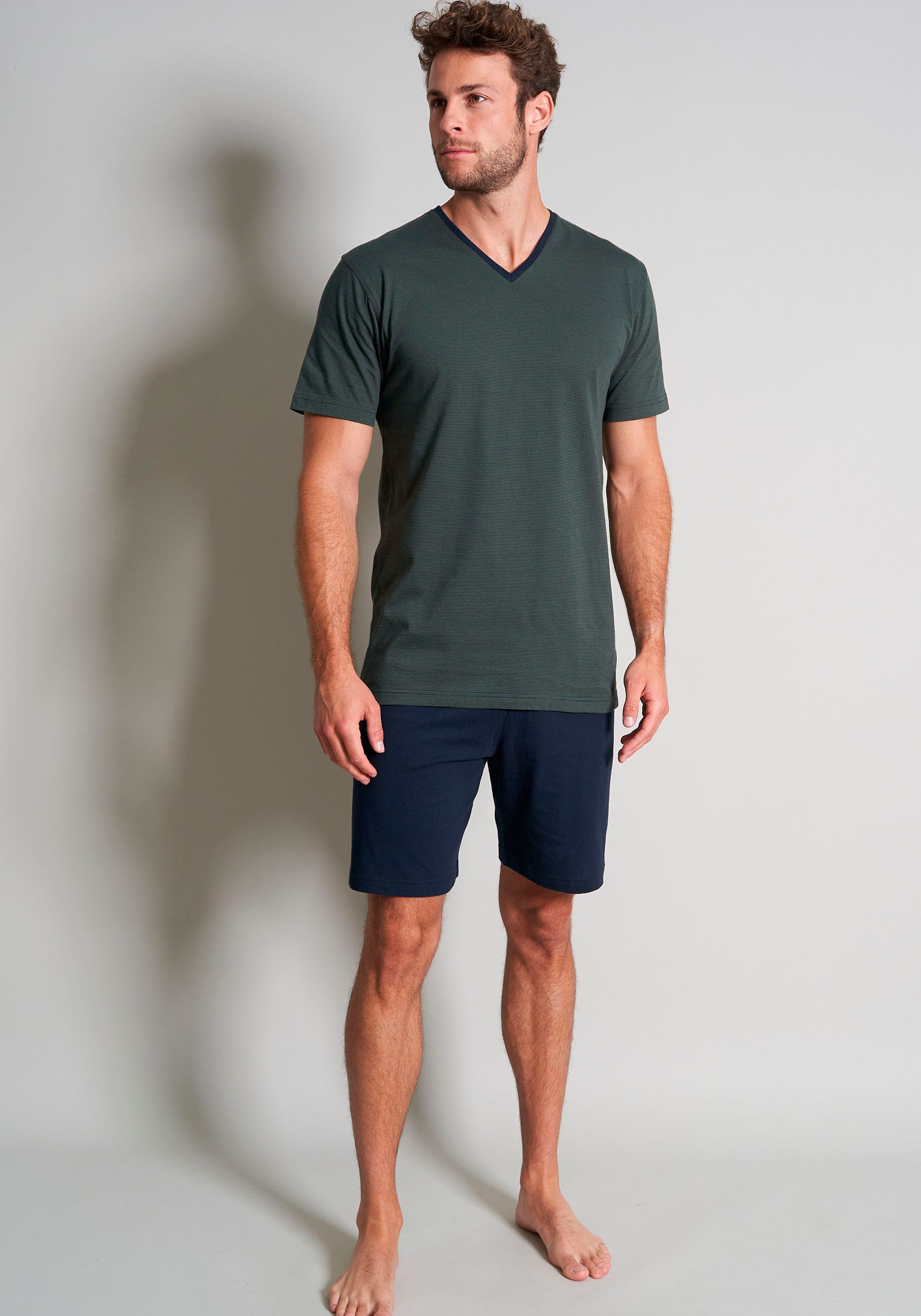 TOM TAILOR Shorty »Nevada«, (2 tlg.), mit coolem V-Ausschnitt