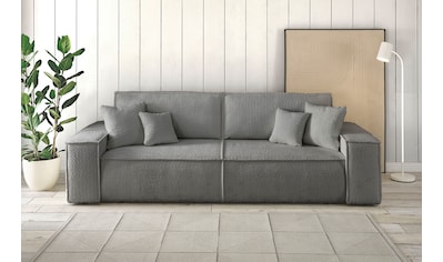 3-Sitzer »FINNLEY Schlafsofa 257 cm, Schlaffunktion mit Bettkasten (200/136cm),«