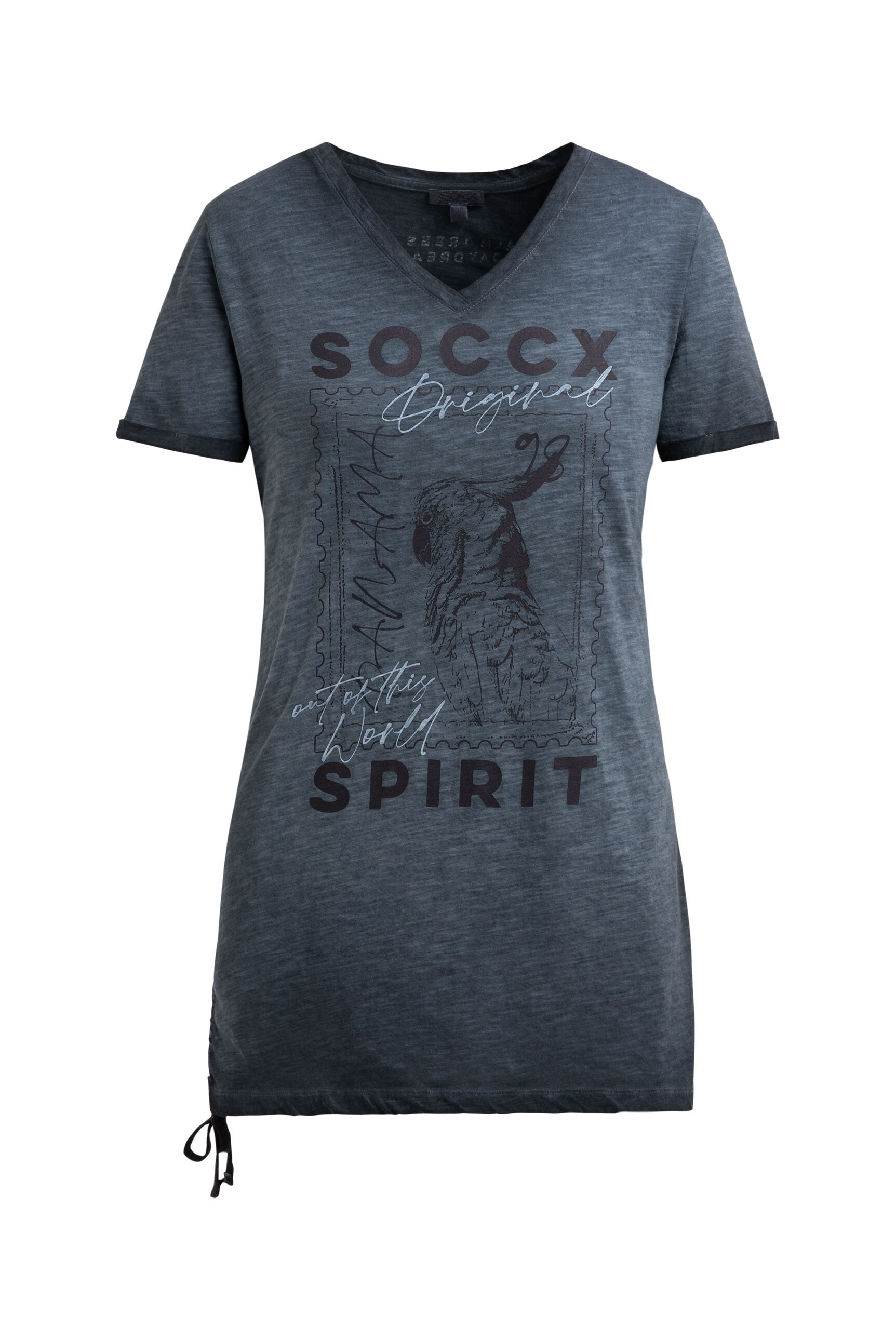 SOCCX V-Shirt aus Baumwolle