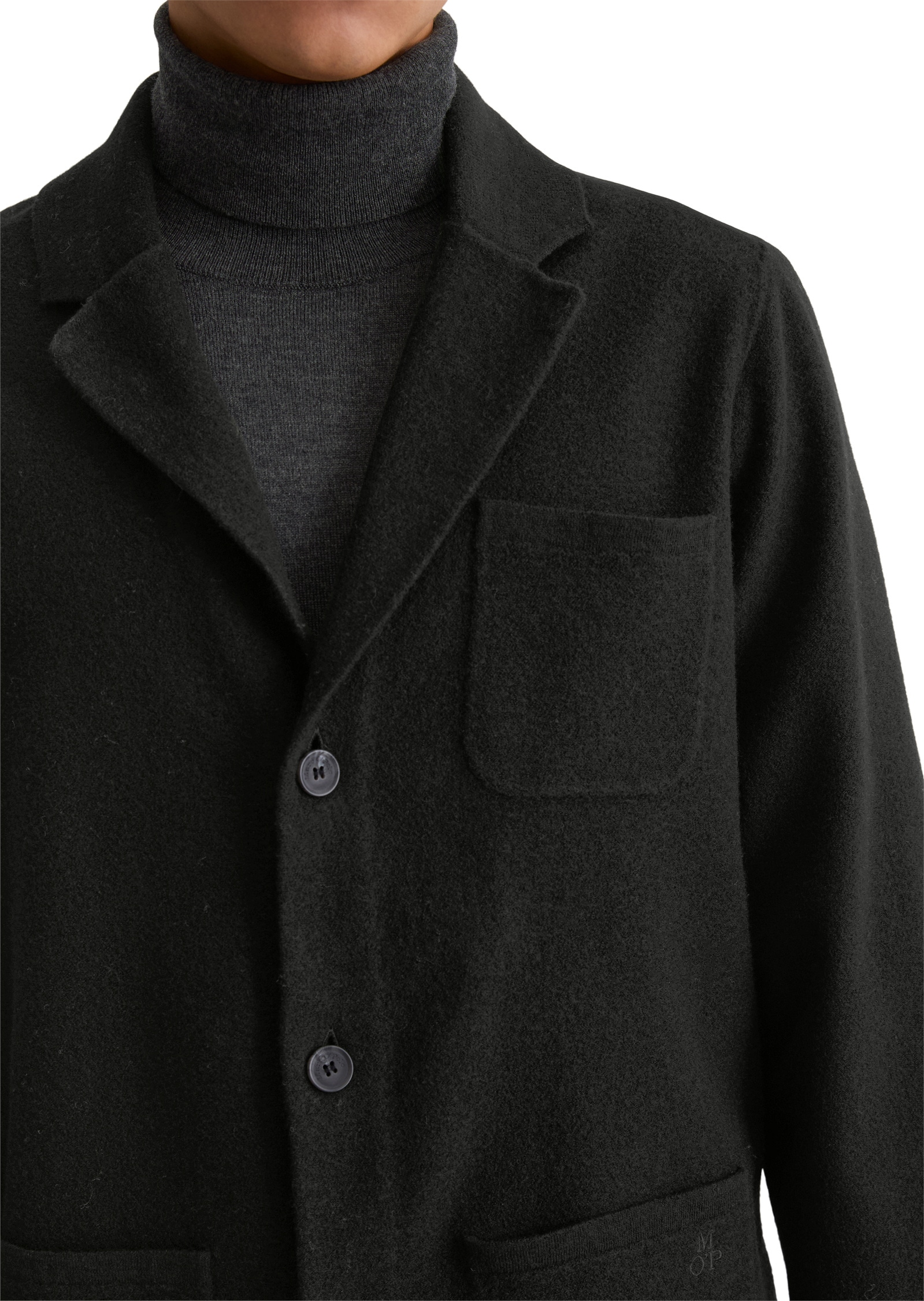 Marc O'Polo Strickjacke »aus gewalktem Schurwolle-Mix«