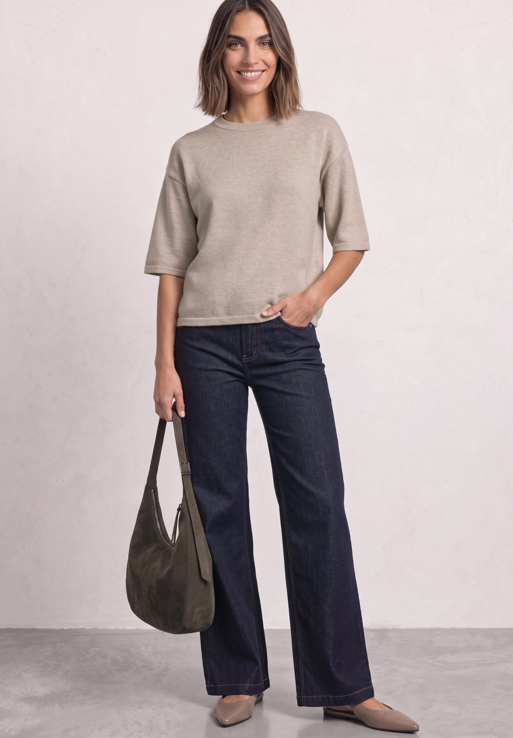 STREET ONE 3/4 Arm-Pullover mit 3/4 Ärmeln
