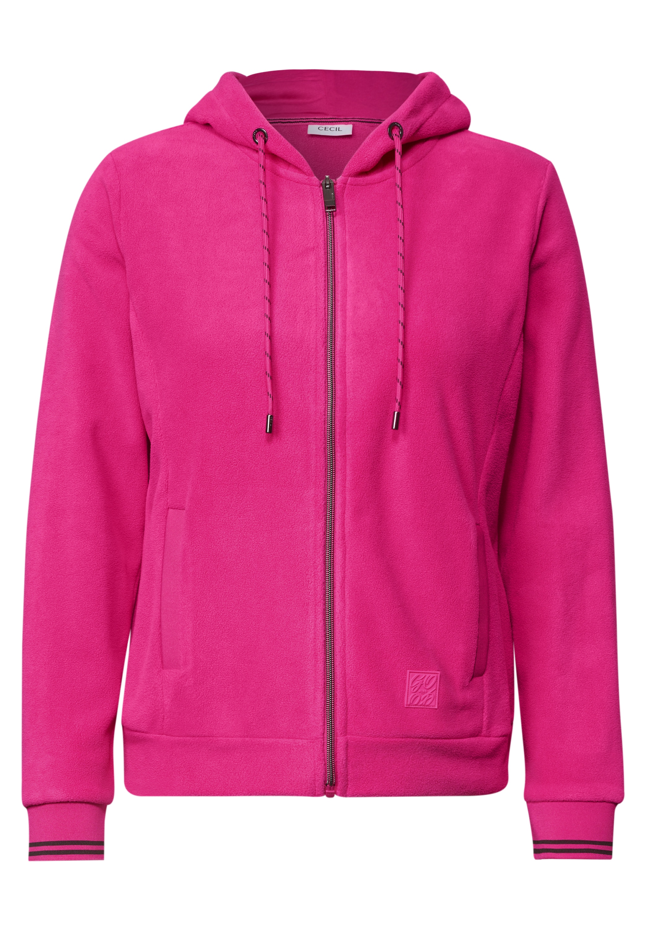 Cecil Fleecejacke mit Kapuze mit Fleece innen