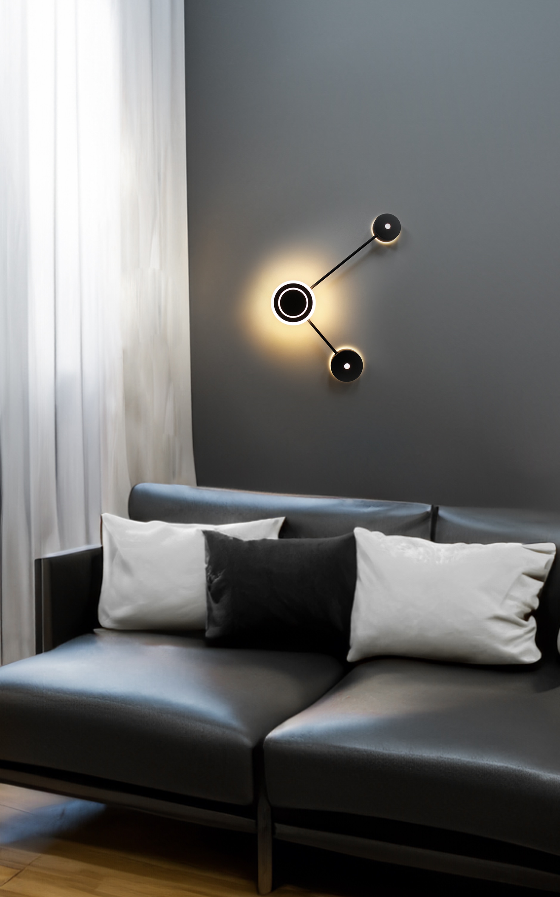 ECO-LIGHT LED Wandleuchte »LED-Wandleuchte SOLAR«, 3 flammig, Leuchtmittel LED-Board | LED fest integriert