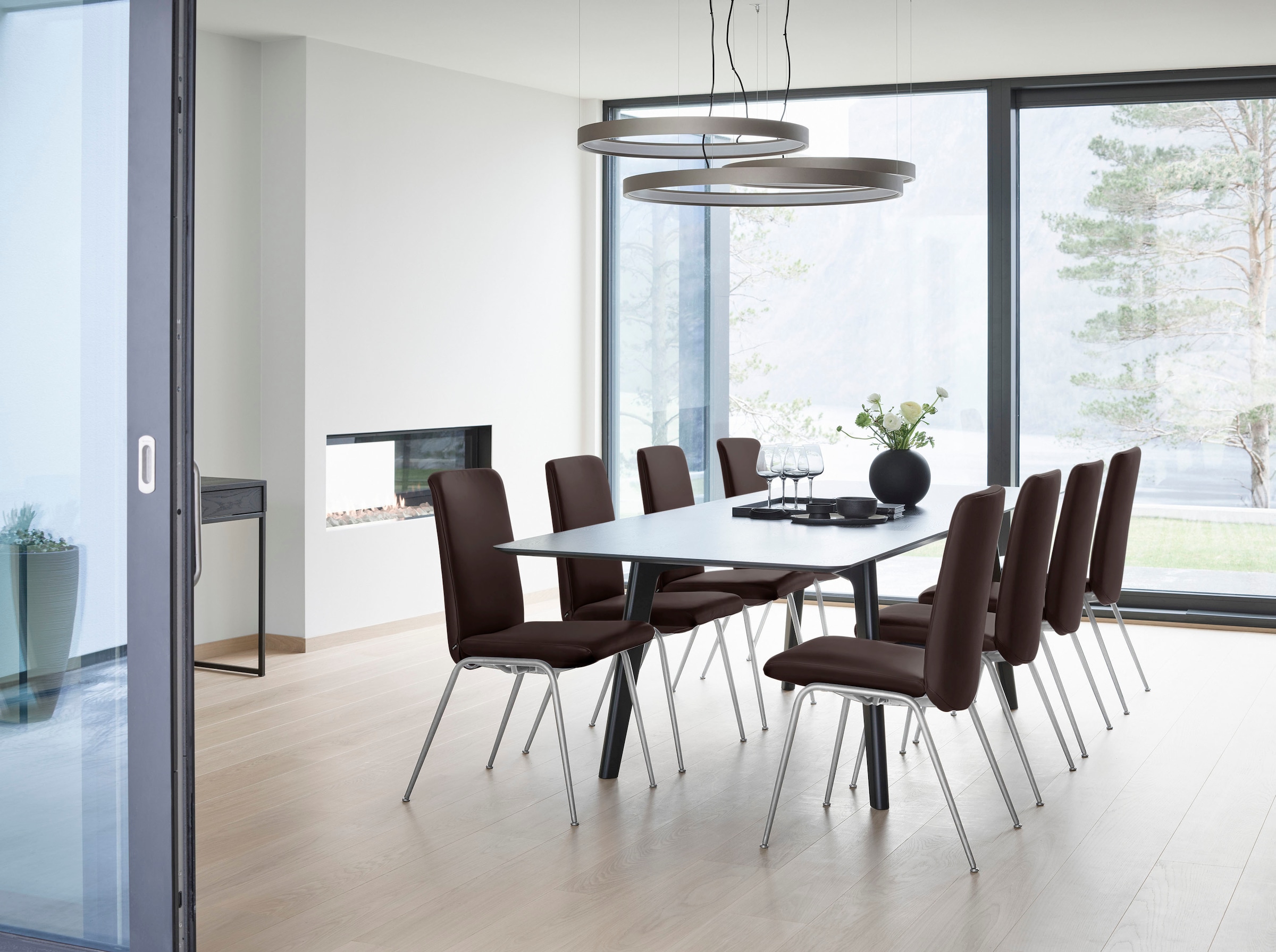 Stressless® Polsterstuhl »Laurel«, Leder PALOMA, Low Back, Größe L, mit Beinen aus Stahl in Chrom glänzend