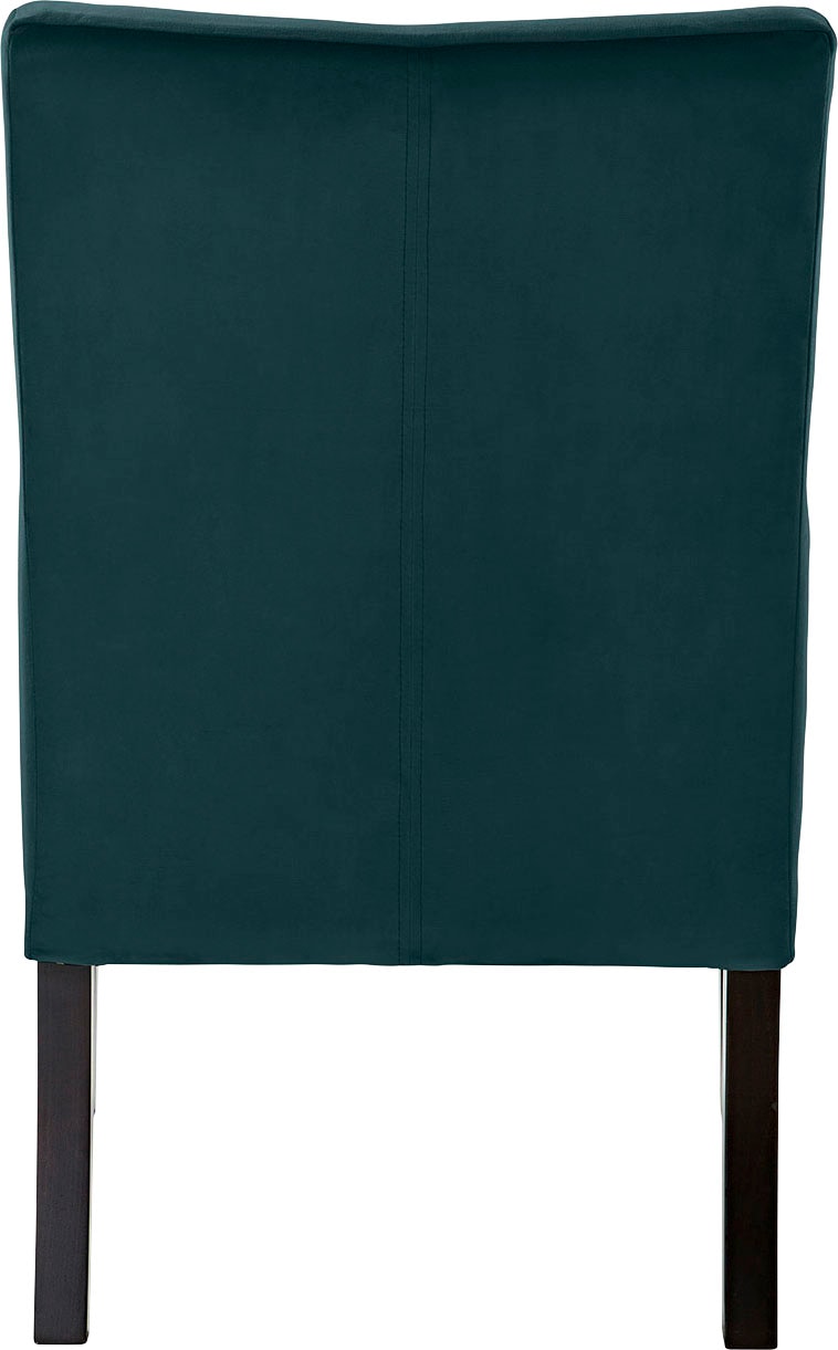 Fink Armlehnstuhl »DAVID«, Samtvelours VELVET, mit geschwungener Rückenlehne