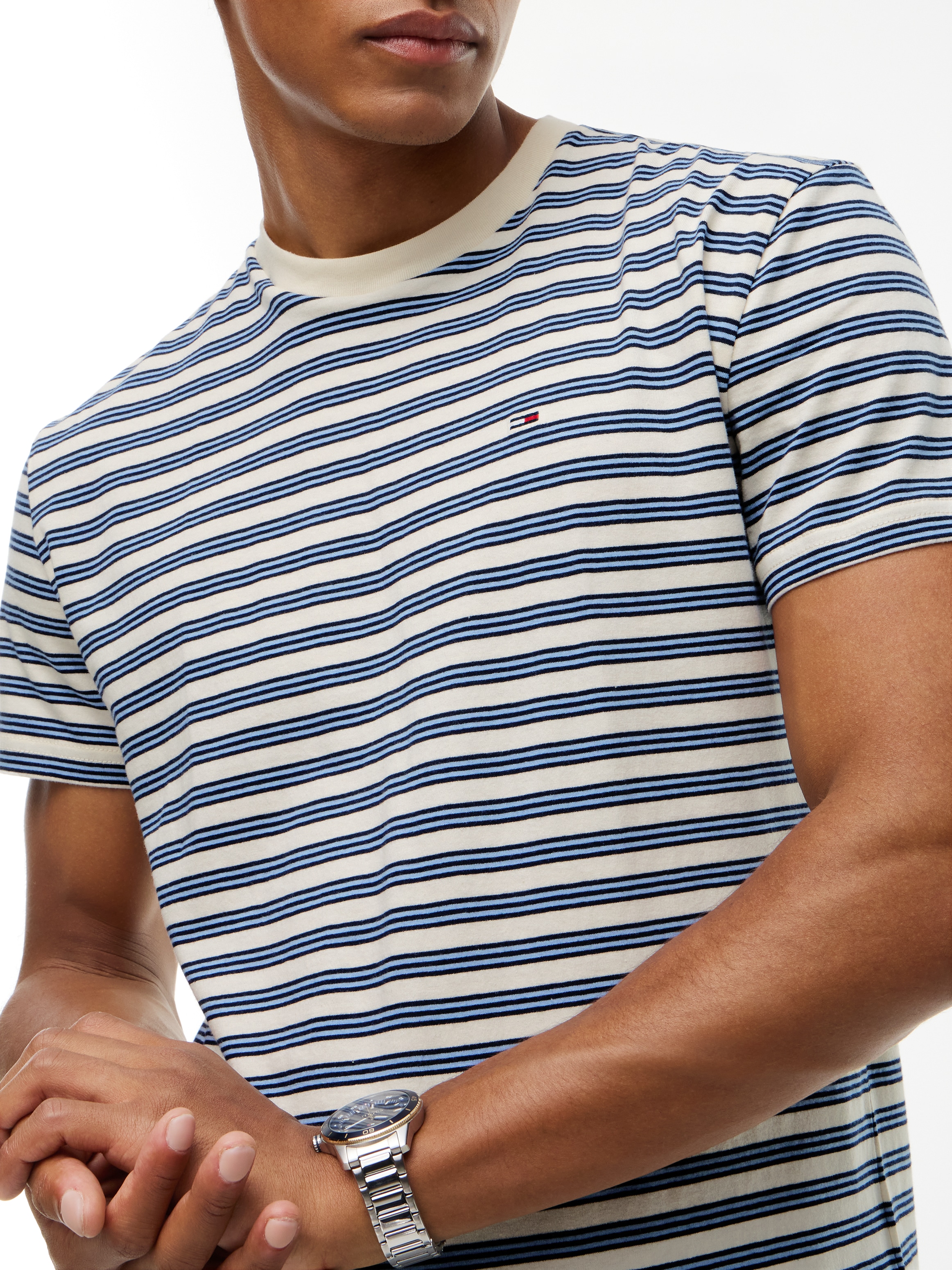 Tommy Jeans T-Shirt »REGULAR STRIPE TEE« Regular fit mit Streifenmuster