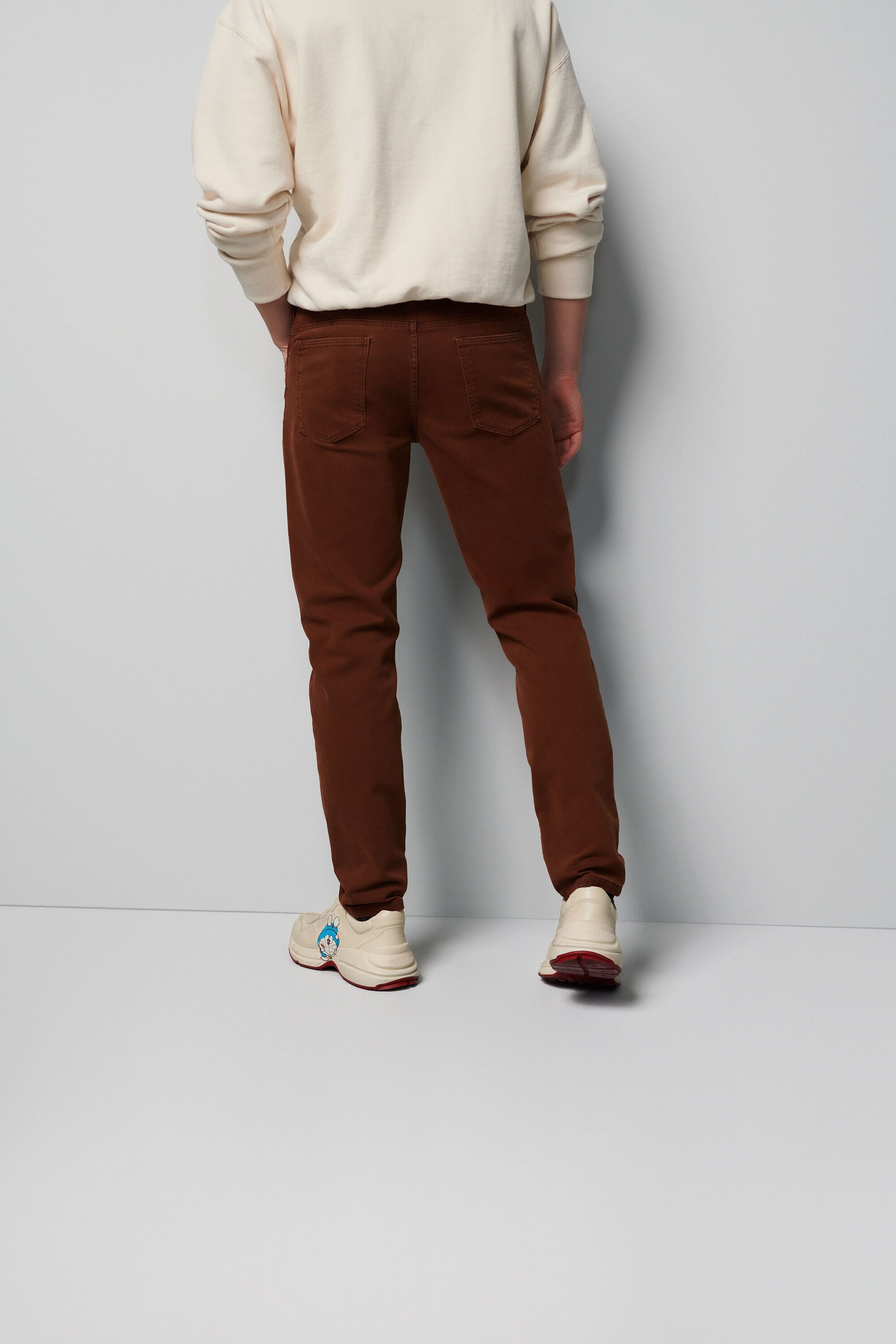 MEYER Chinos »Five-Pocket-Hose«, im unifarbenen Design